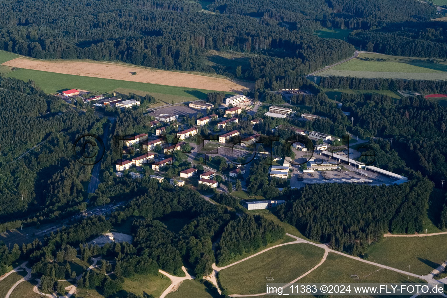 Former military training ground now Daimler Test Track in Immendingen in the state Baden-Wurttemberg, Germany