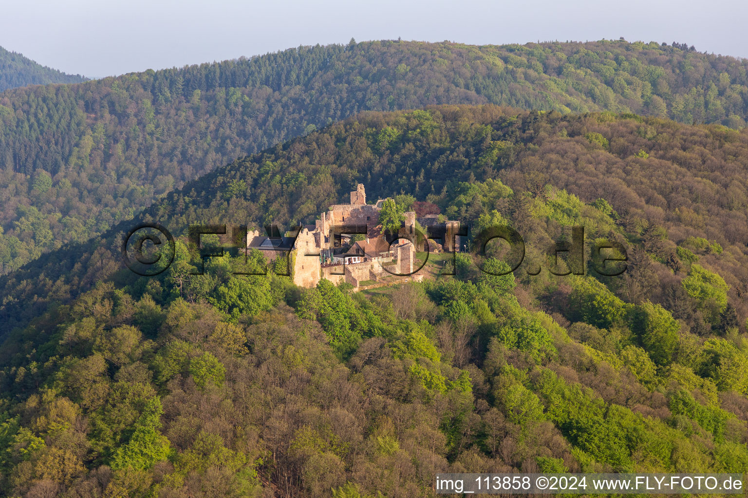 Madenburg in Eschbach in the state Rhineland-Palatinate, Germany