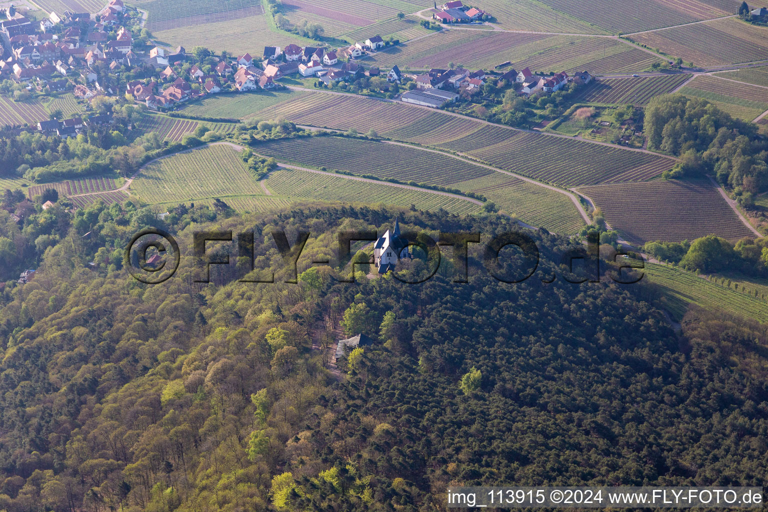 St., Anna Chapel on the Teufelsberg in Burrweiler in the state Rhineland-Palatinate, Germany