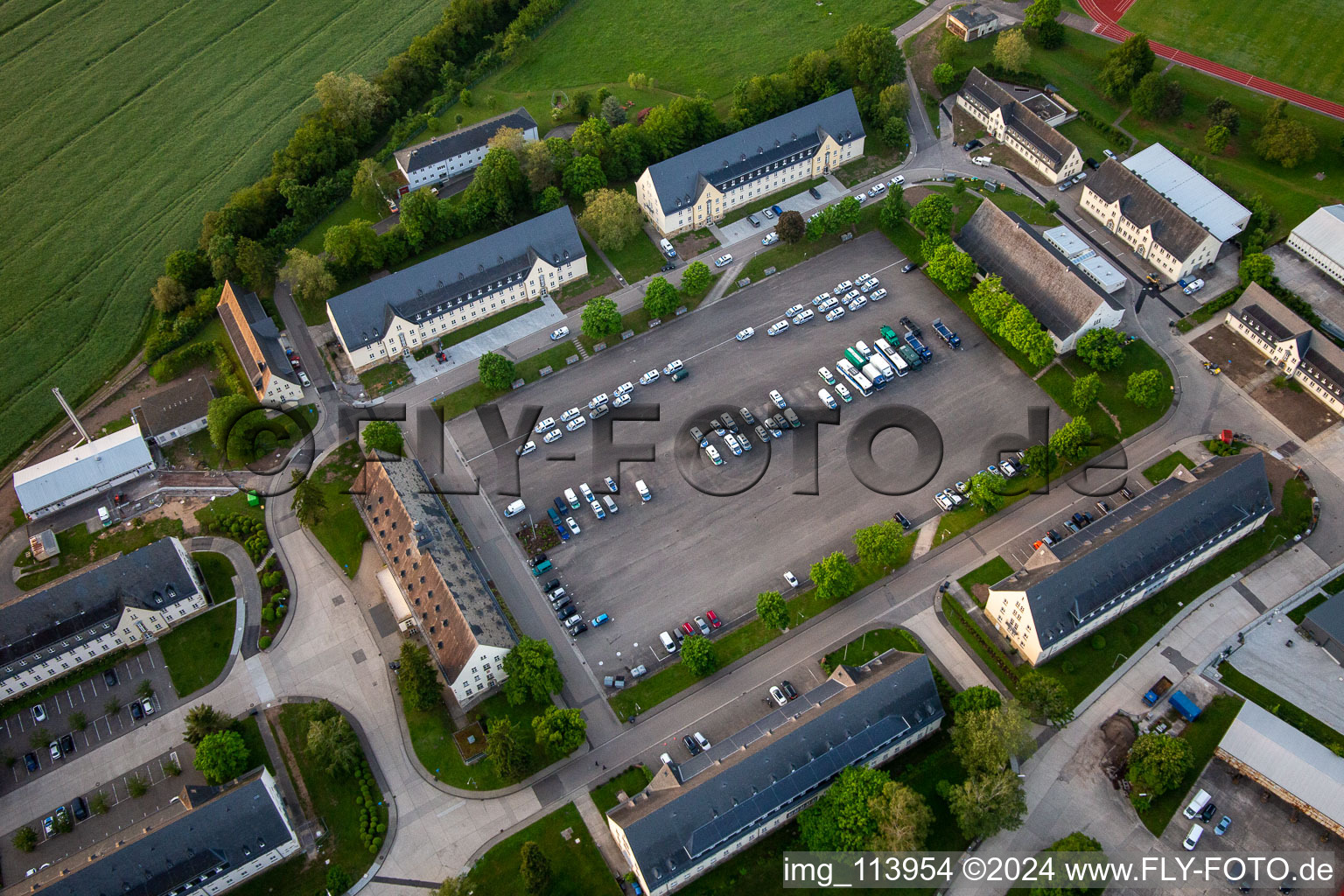 Federal Police in Bad Bergzabern in the state Rhineland-Palatinate, Germany