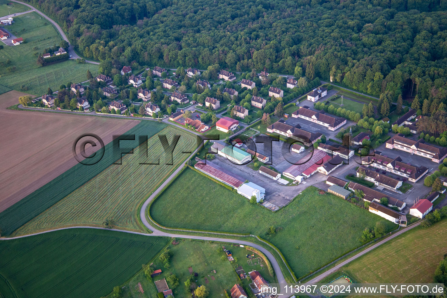 Drachenbronn-Birlenbach in the state Bas-Rhin, France out of the air