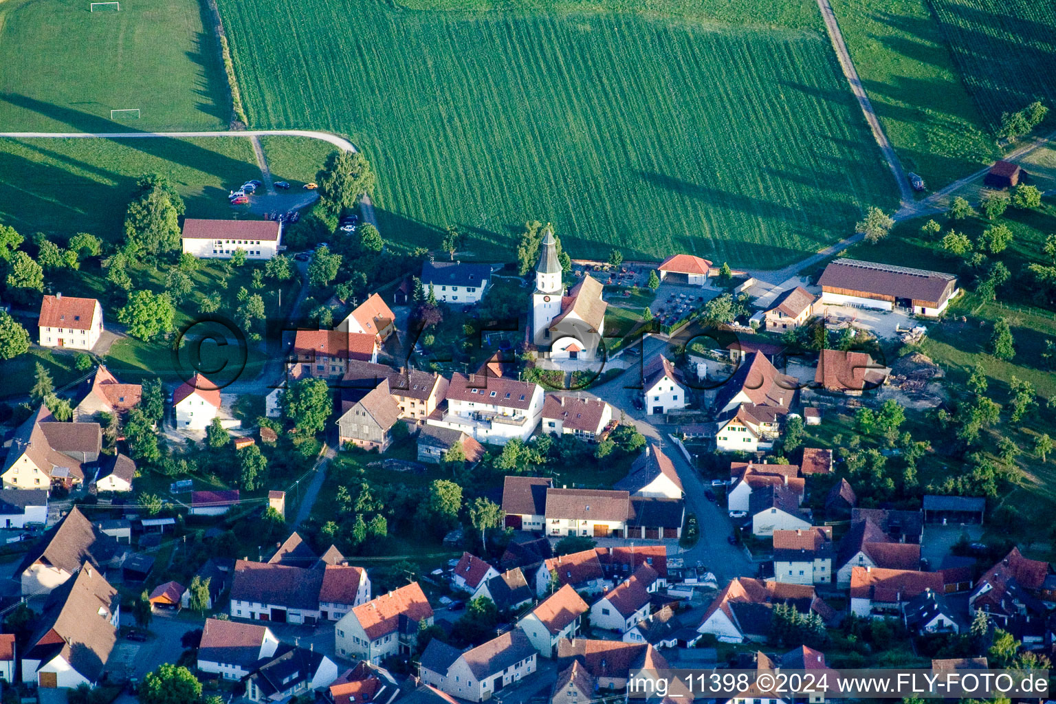 St. Bartholomew from the north in the district Mauenheim in Immendingen in the state Baden-Wuerttemberg, Germany