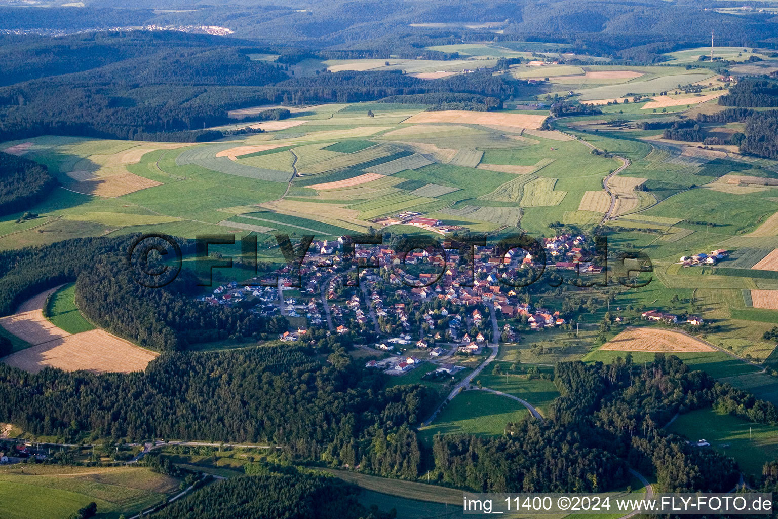 Village view in the district Mauenheim in Immendingen in the state Baden-Wurttemberg