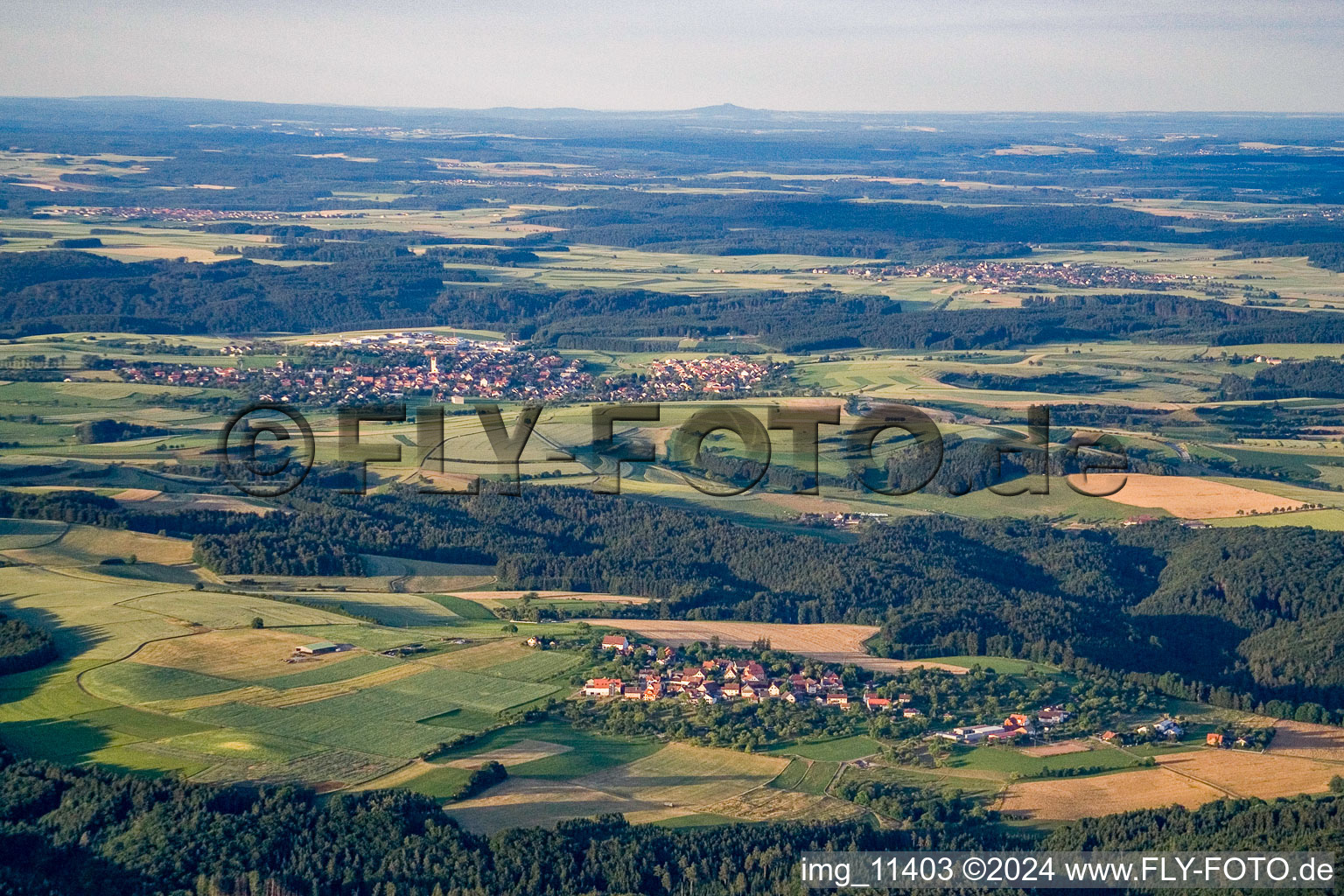 From the northeast in the district Zimmerholz in Engen in the state Baden-Wuerttemberg, Germany