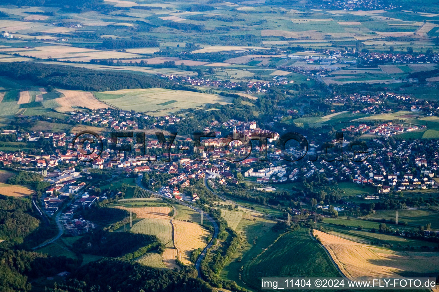 From the north in Engen in the state Baden-Wuerttemberg, Germany