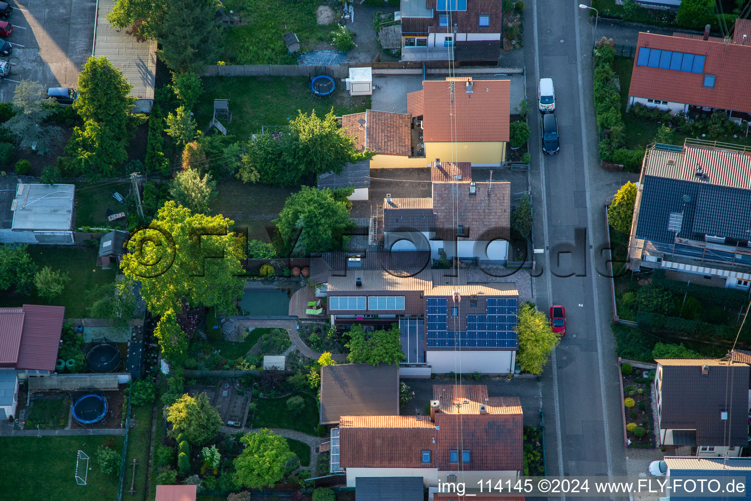 Drone image of Kandel in the state Rhineland-Palatinate, Germany