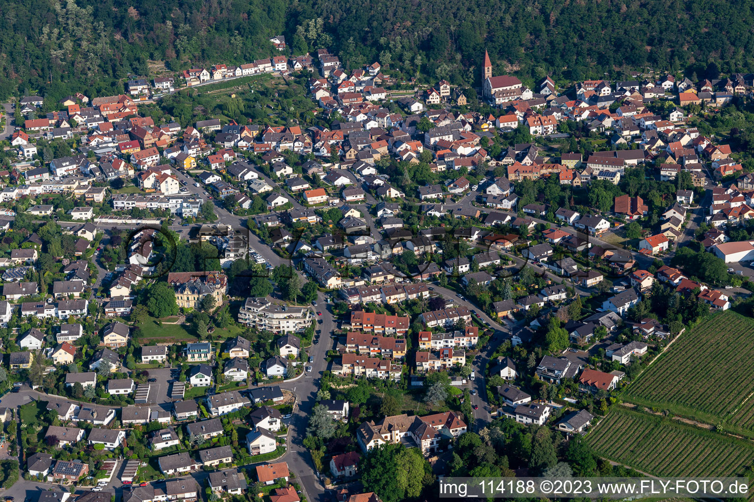 Herzogstr in the district Königsbach in Neustadt an der Weinstraße in the state Rhineland-Palatinate, Germany