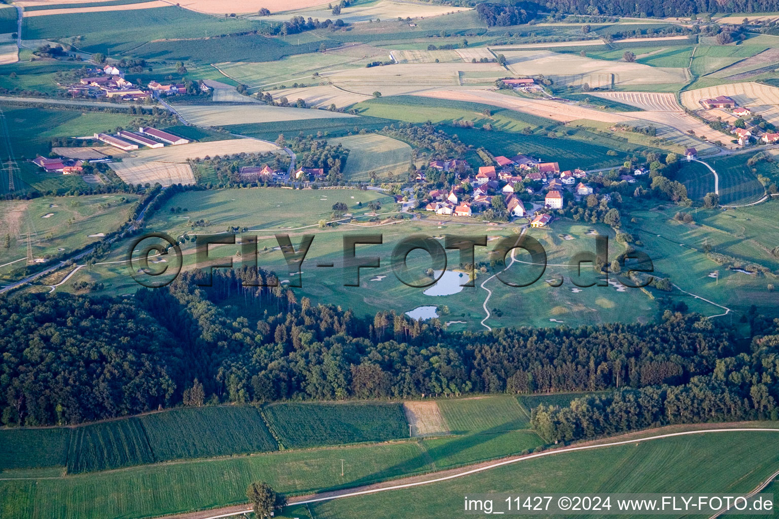 Volkertshausen in the state Baden-Wuerttemberg, Germany out of the air