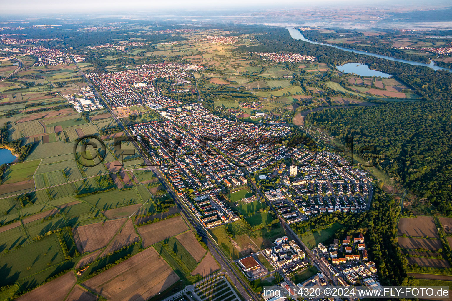 District Forchheim in Rheinstetten in the state Baden-Wuerttemberg, Germany