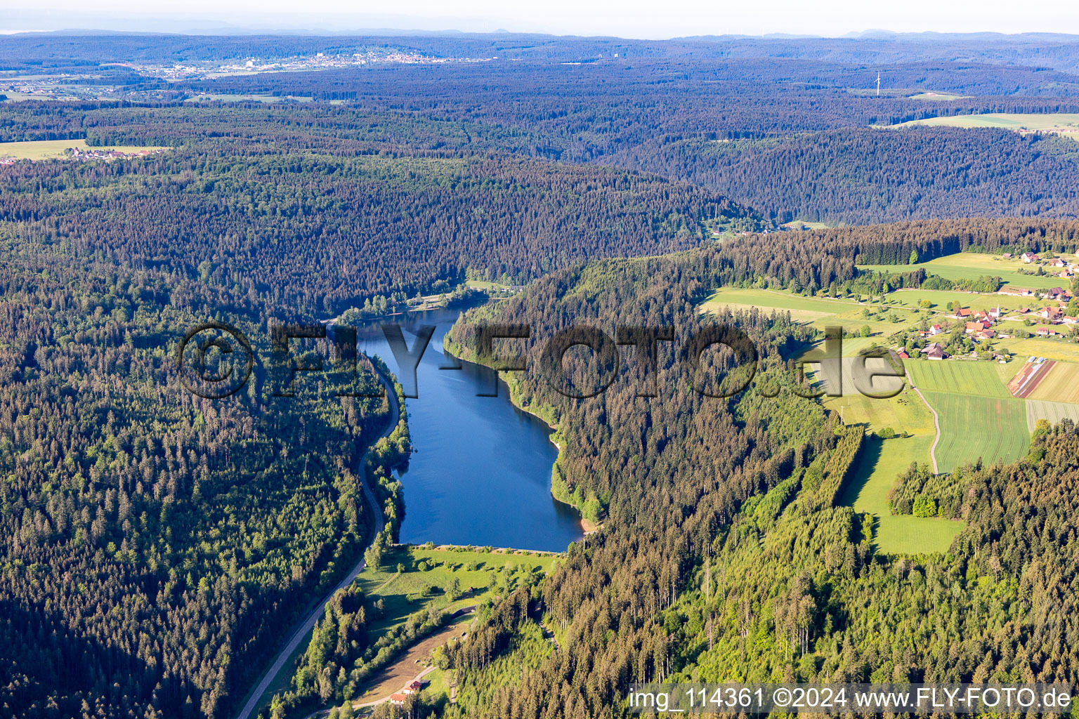 Nagold Dam in Grömbach in the state Baden-Wuerttemberg, Germany