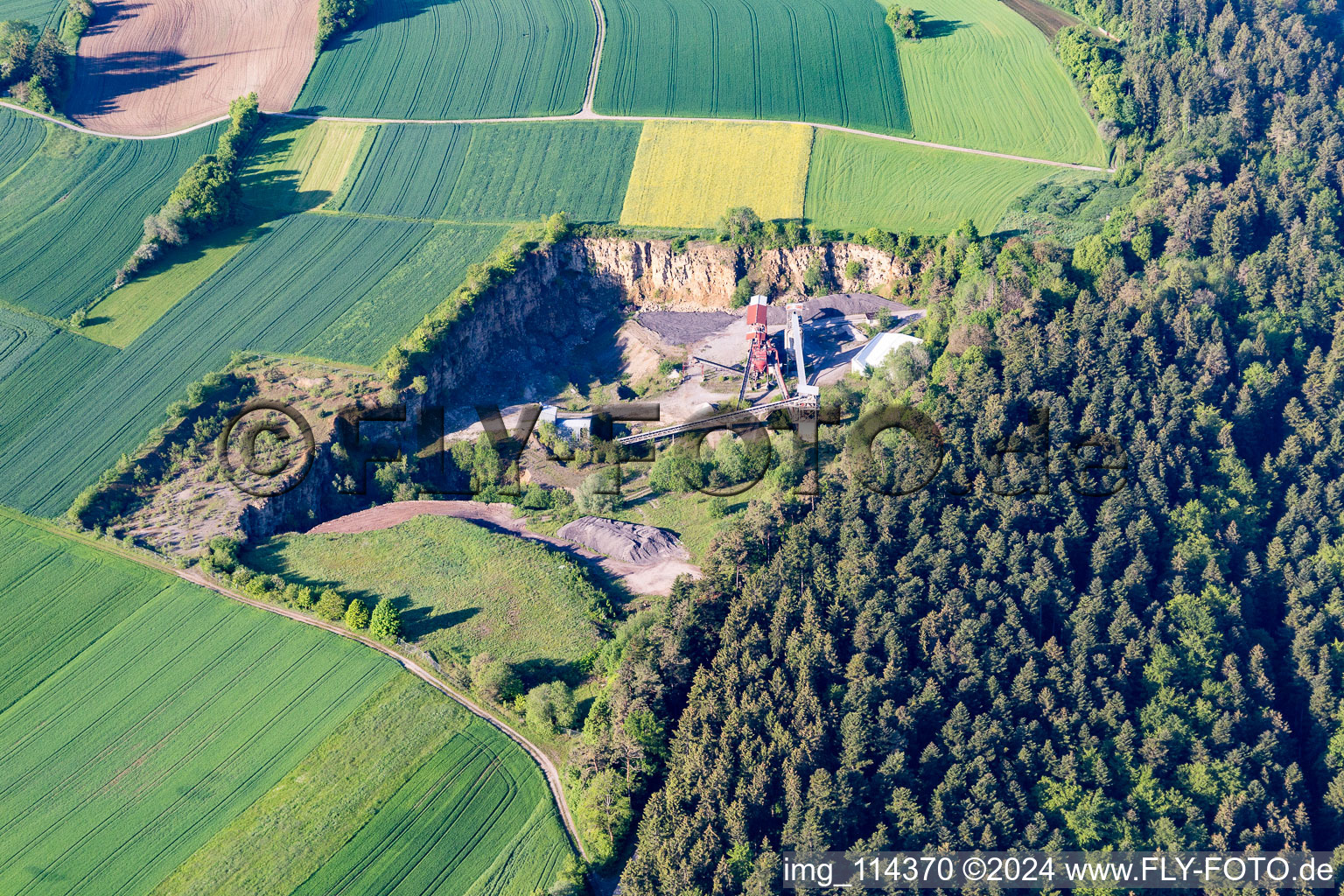 Quarry Glatten in Glatten in the state Baden-Wuerttemberg, Germany