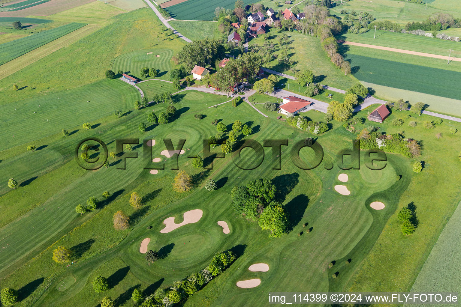 Grounds of the Golf course at of Golfclub Alpirsbach e.V. in Alpirsbach in the state Baden-Wurttemberg, Germany