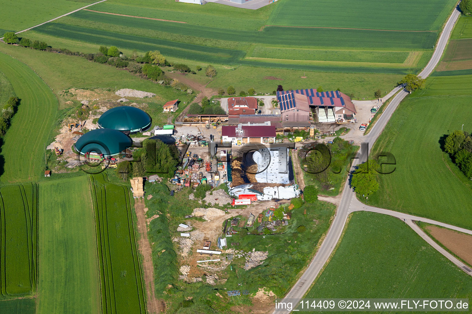 Biogas plant in Fluorn-Winzeln in the state Baden-Wuerttemberg, Germany