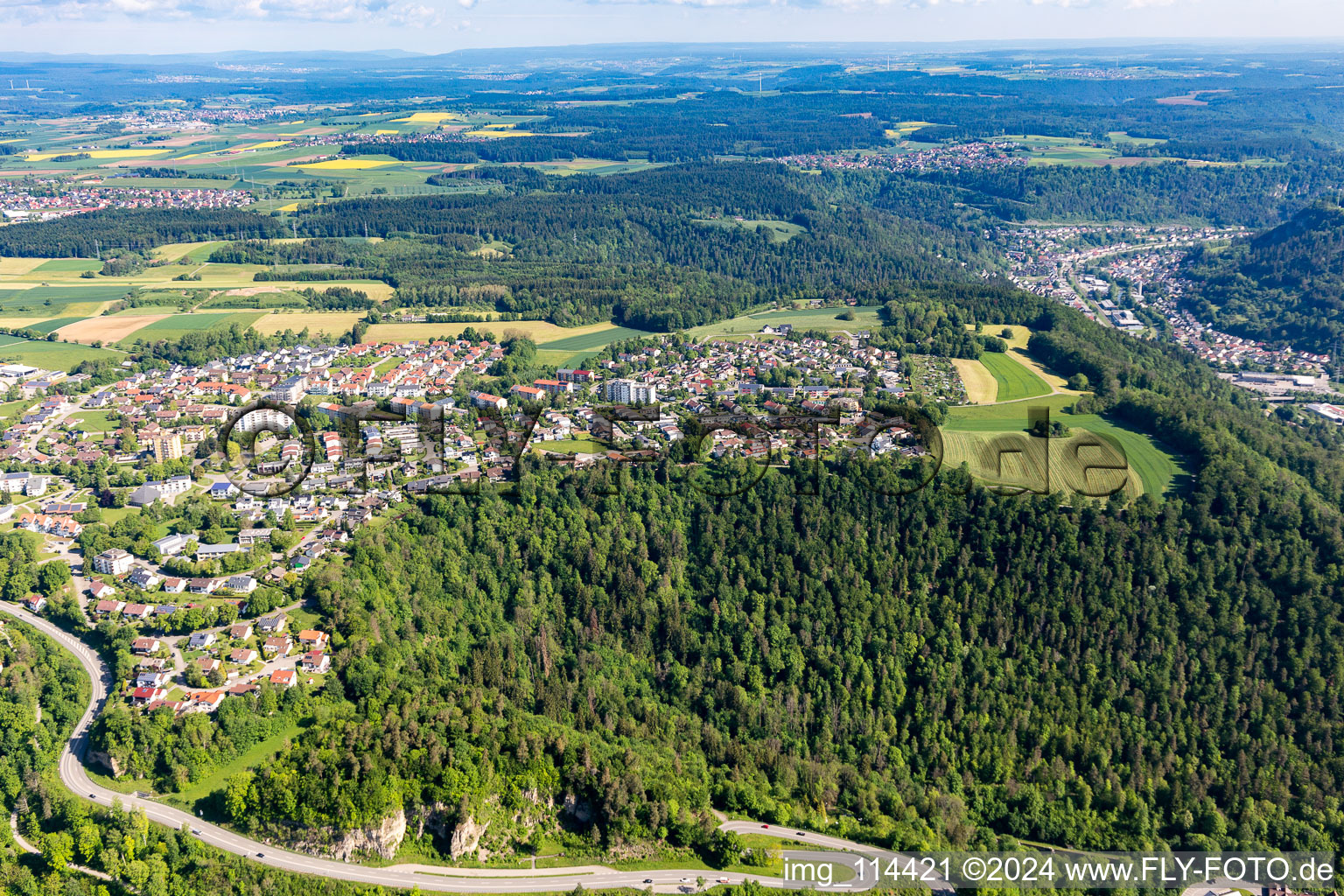 Lindenhof district in Oberndorf am Neckar in the state Baden-Wuerttemberg, Germany