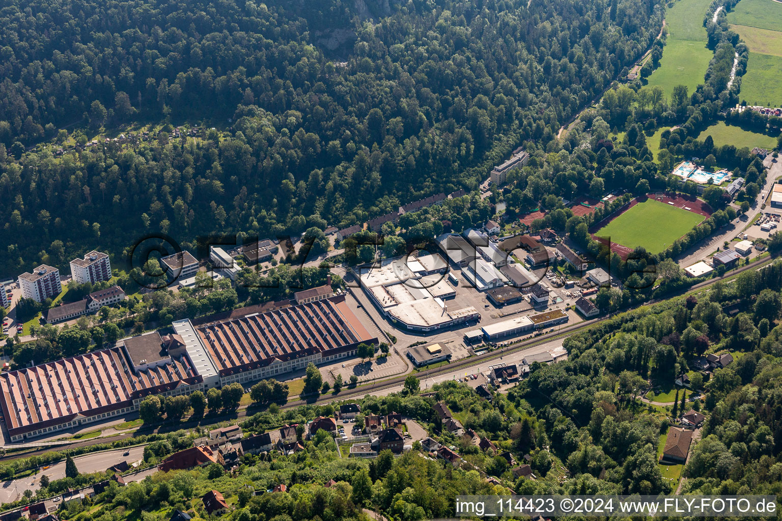 Mauser-Werke Oberndorf Mechanical Engineering, Heckler and Koch in Oberndorf am Neckar in the state Baden-Wuerttemberg, Germany