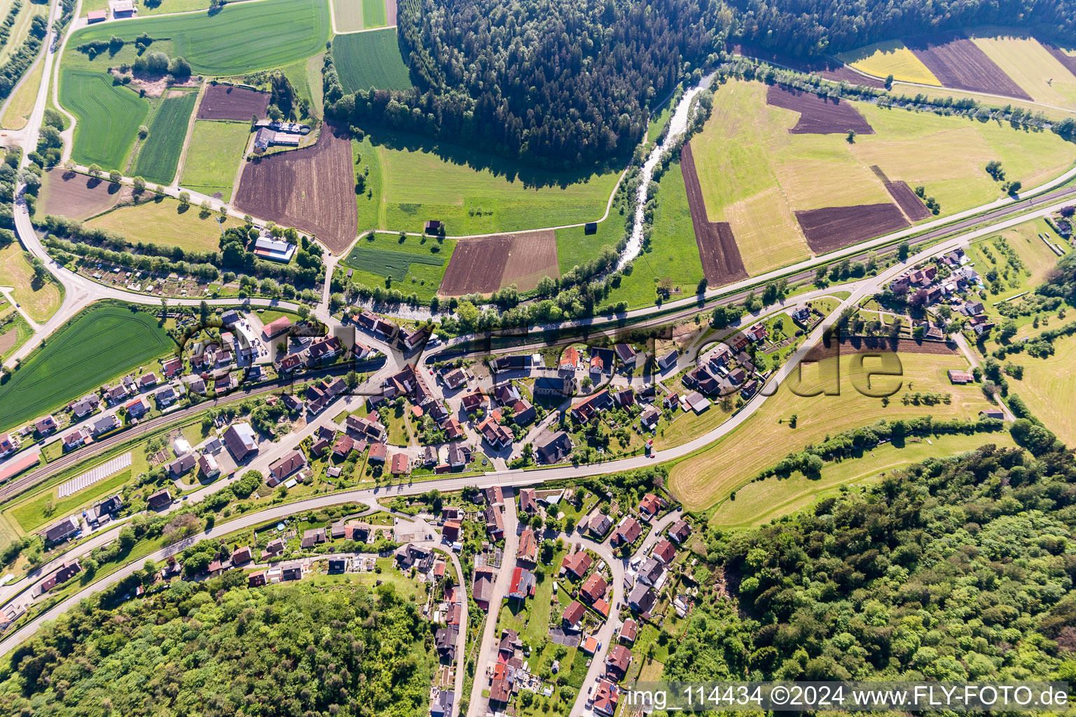 District Altoberndorf in Oberndorf am Neckar in the state Baden-Wuerttemberg, Germany