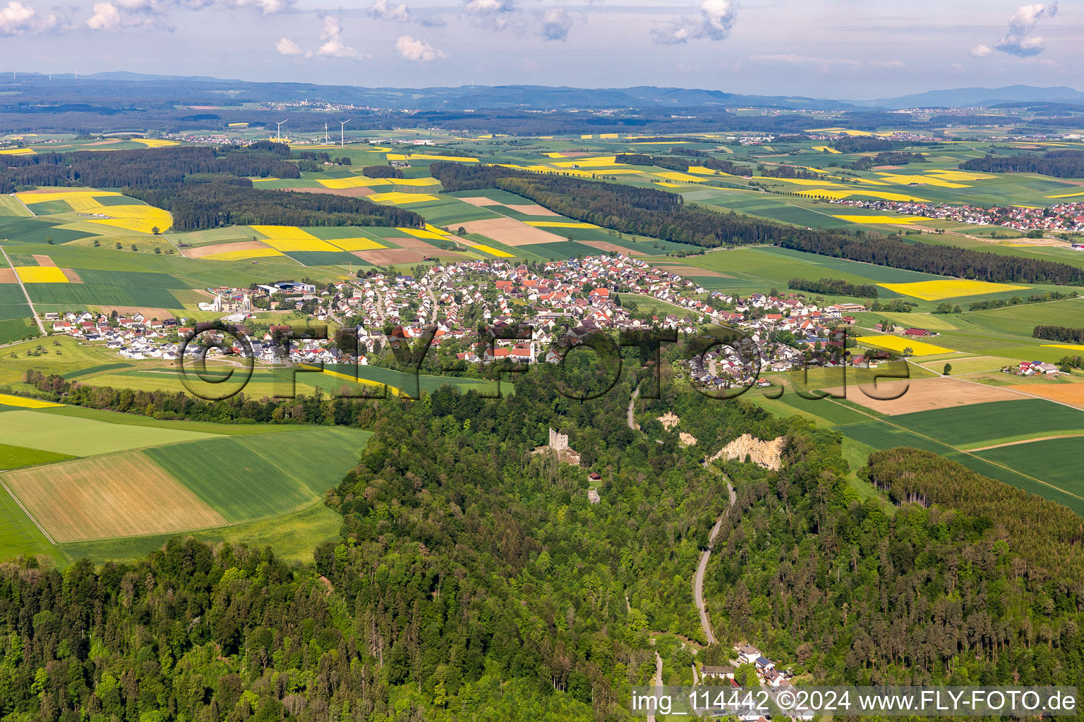 District Herrenzimmern in Bösingen in the state Baden-Wuerttemberg, Germany