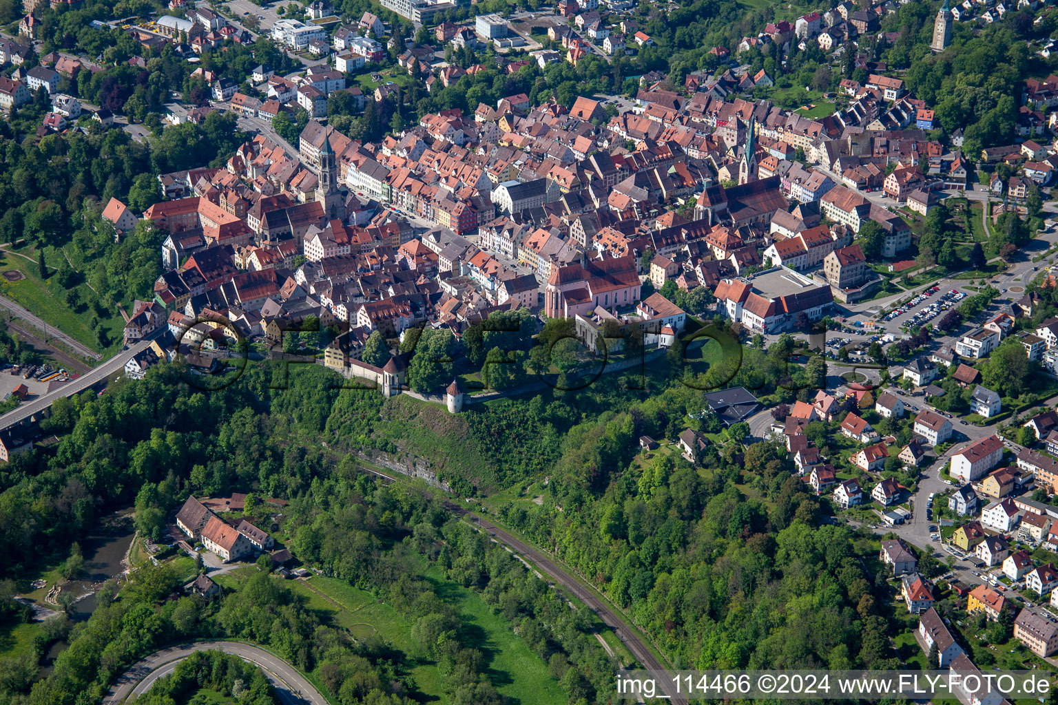 Old Town in Rottweil in the state Baden-Wuerttemberg, Germany