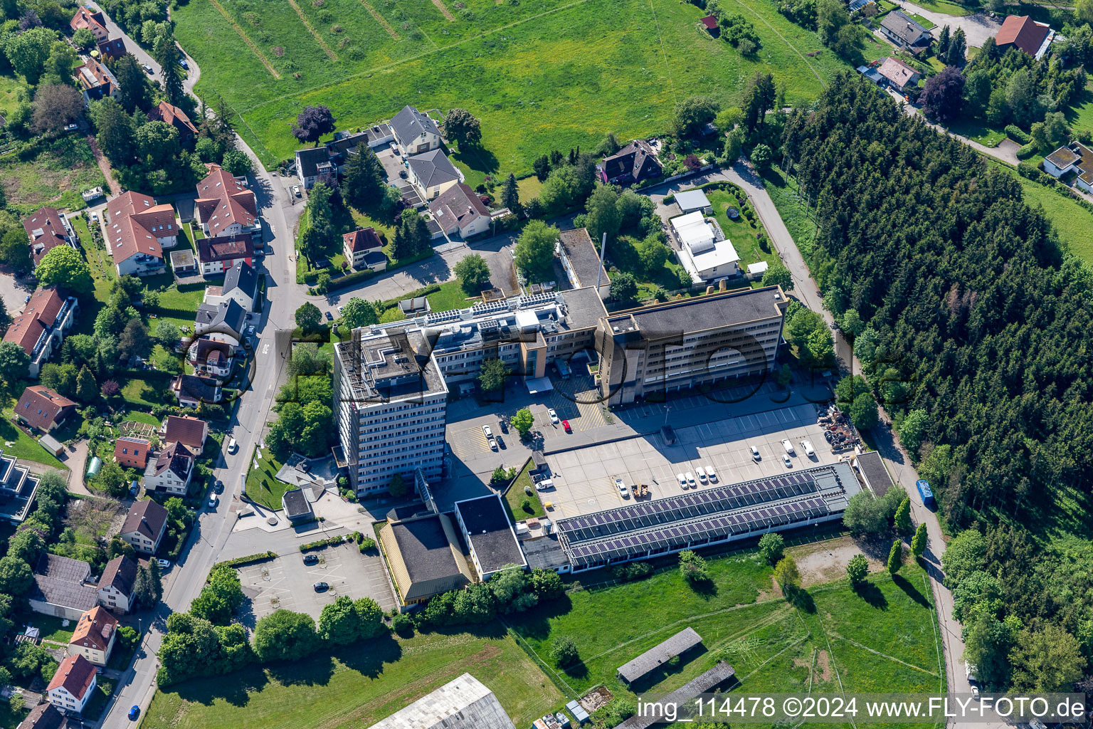 Administrative building of the State Authority Jobcenter Landkreis Rottweil in Rottweil in the state Baden-Wurttemberg, Germany