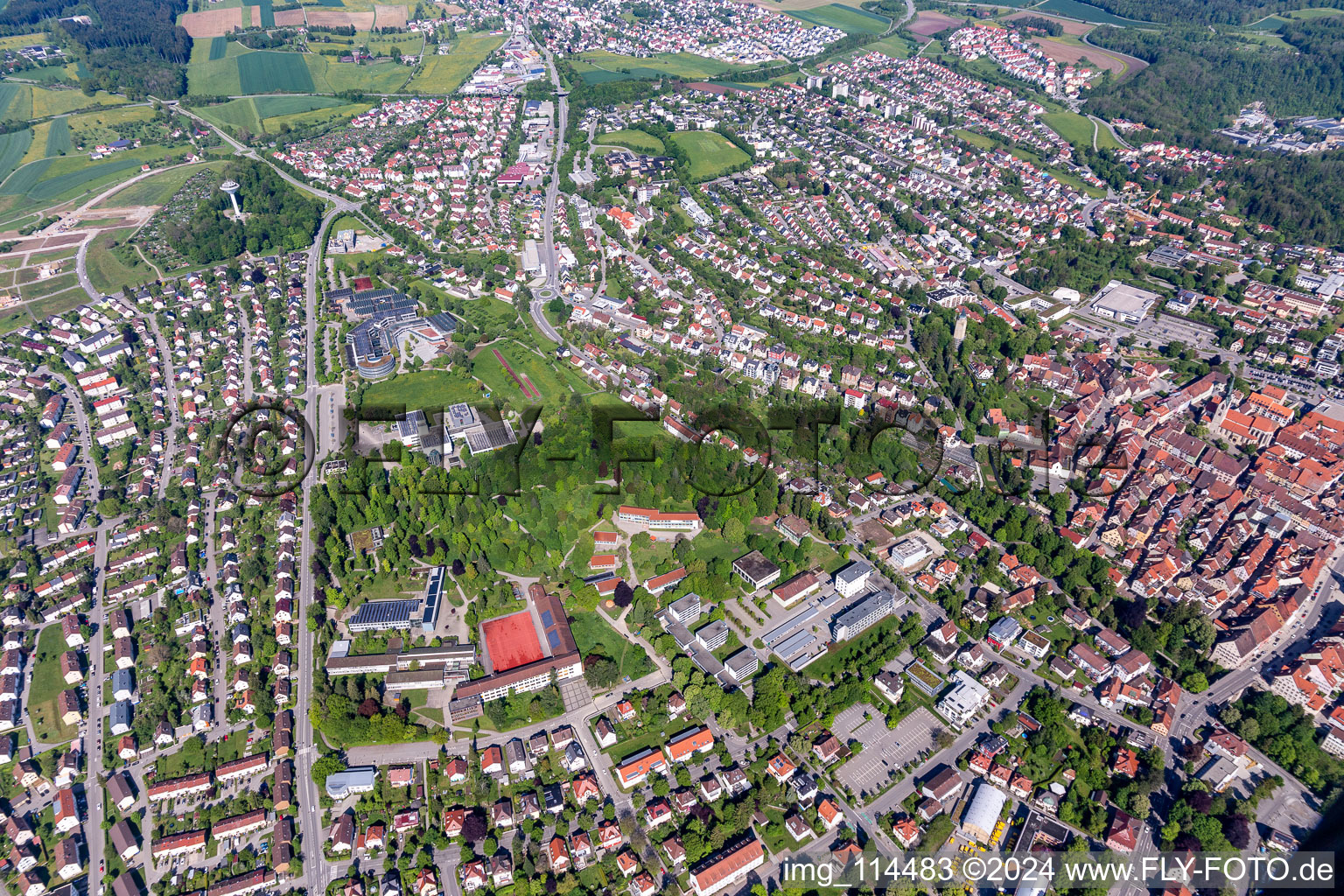 School Center in Rottweil in the state Baden-Wuerttemberg, Germany