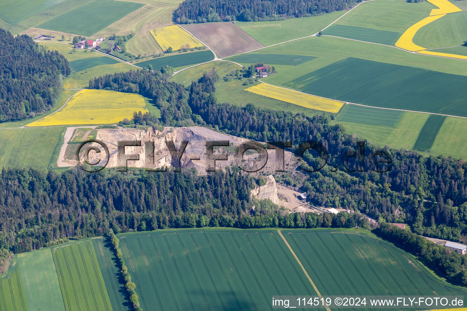 Quarry in Epfendorf in the state Baden-Wuerttemberg, Germany