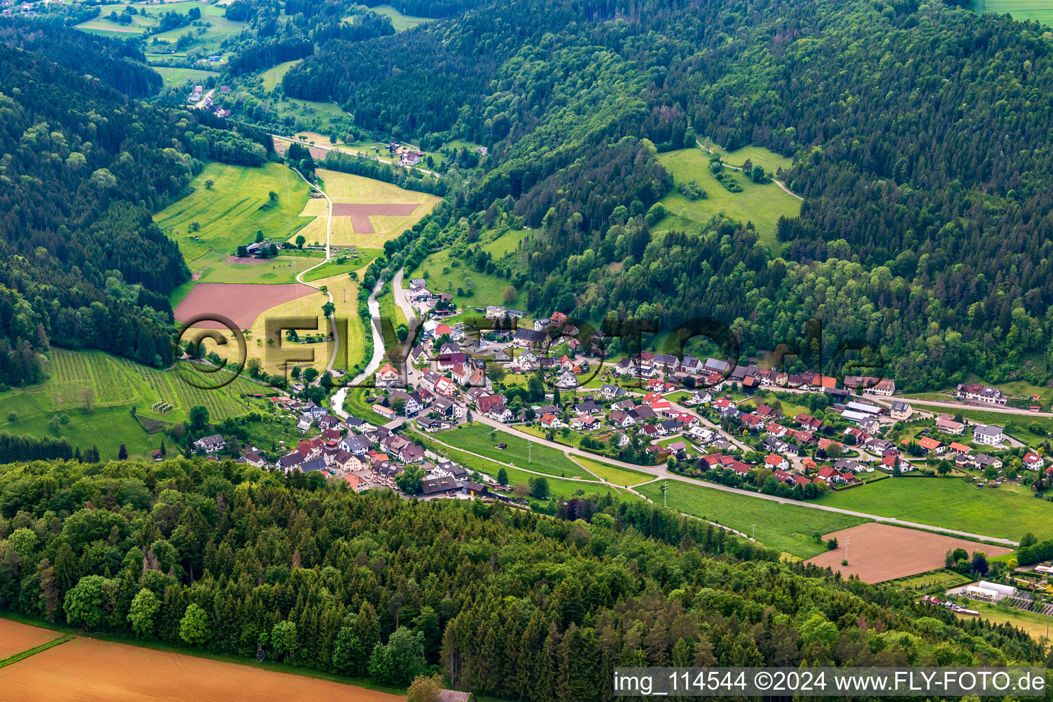 District Hopfau in Sulz am Neckar in the state Baden-Wuerttemberg, Germany