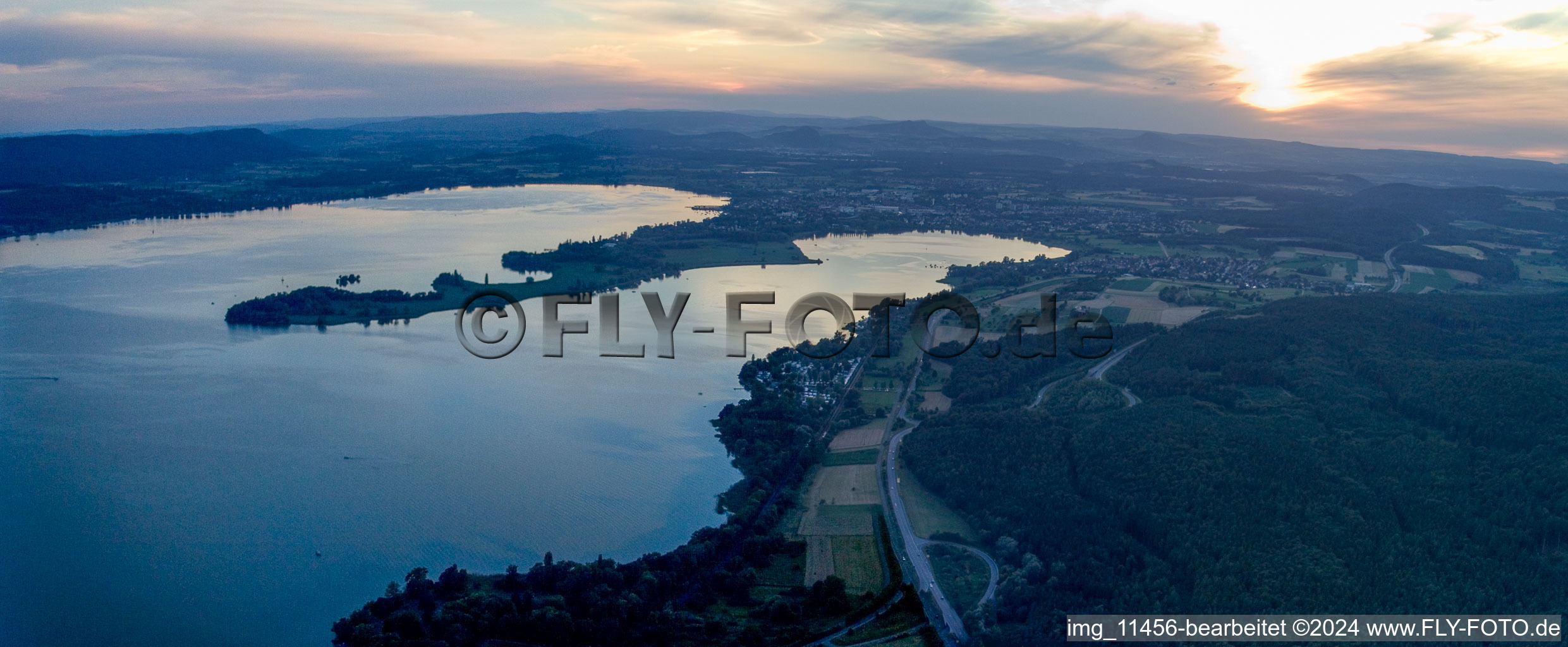 Allensbach in the state Baden-Wuerttemberg, Germany out of the air