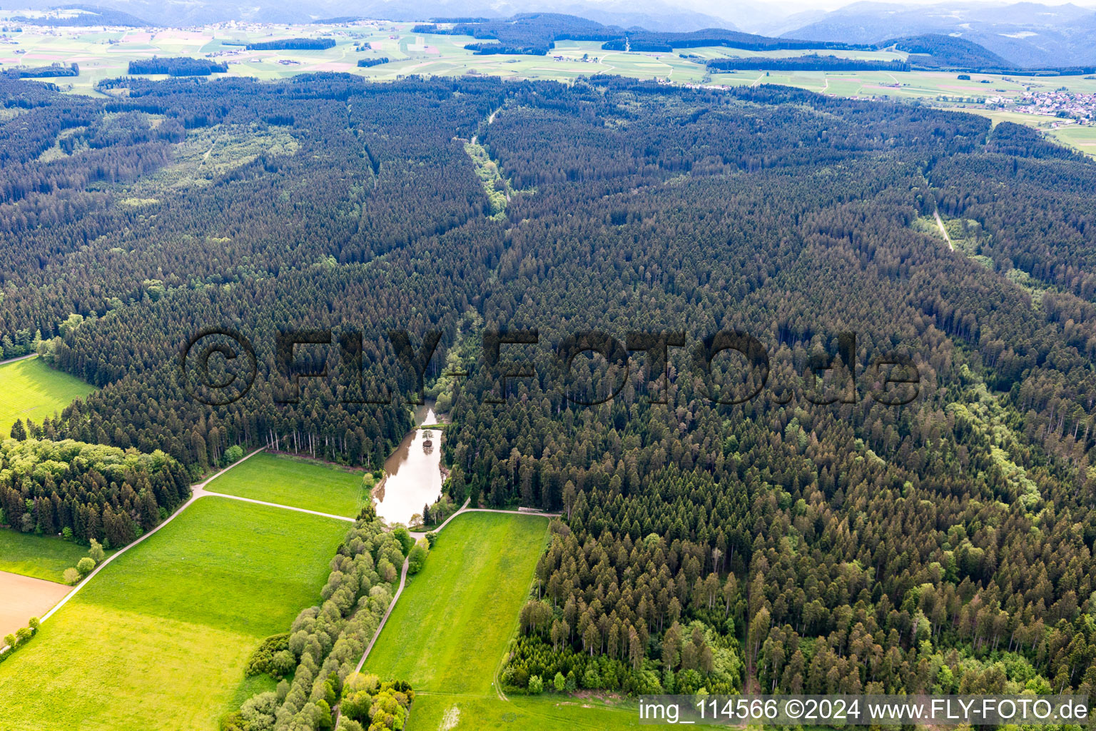 Aerial photograpy of Staffelbach in Fluorn-Winzeln in the state Baden-Wuerttemberg, Germany