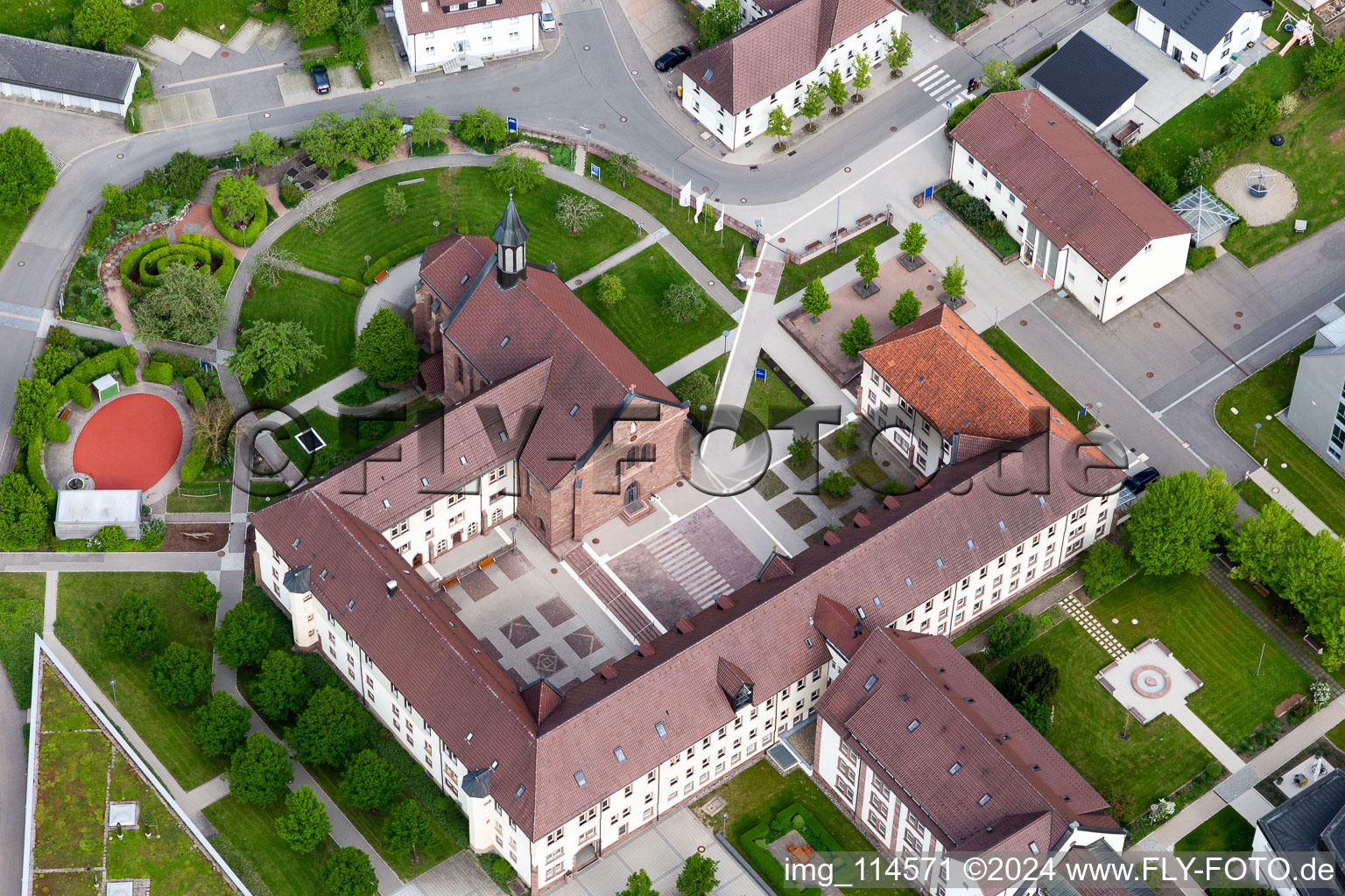 Building complex of the monastery foundation St. Francis in the district Heiligenbronn in Schramberg in the state Baden-Wuerttemberg, Germany