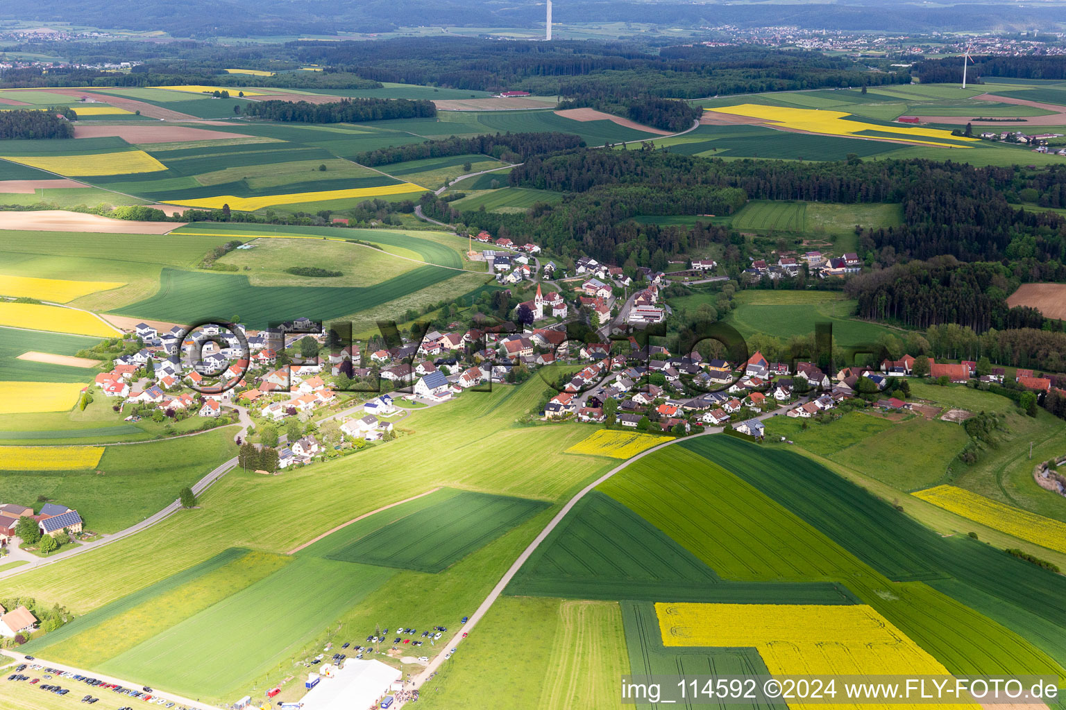 District Lackendorf in Dunningen in the state Baden-Wuerttemberg, Germany