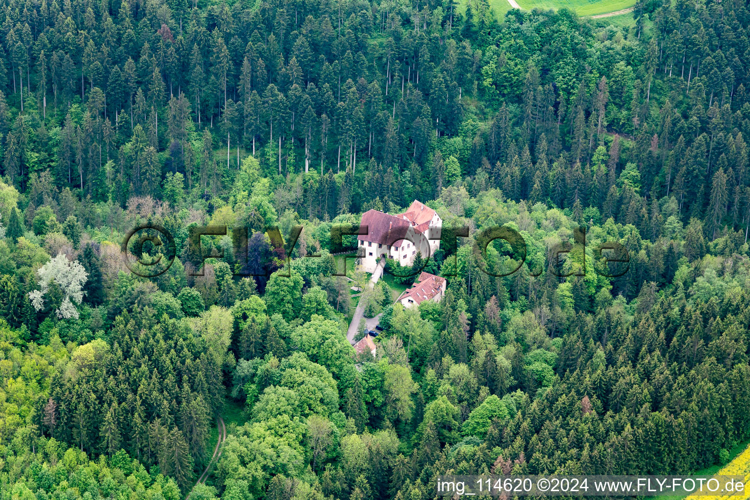 Lichentegg Castle in Epfendorf in the state Baden-Wuerttemberg, Germany