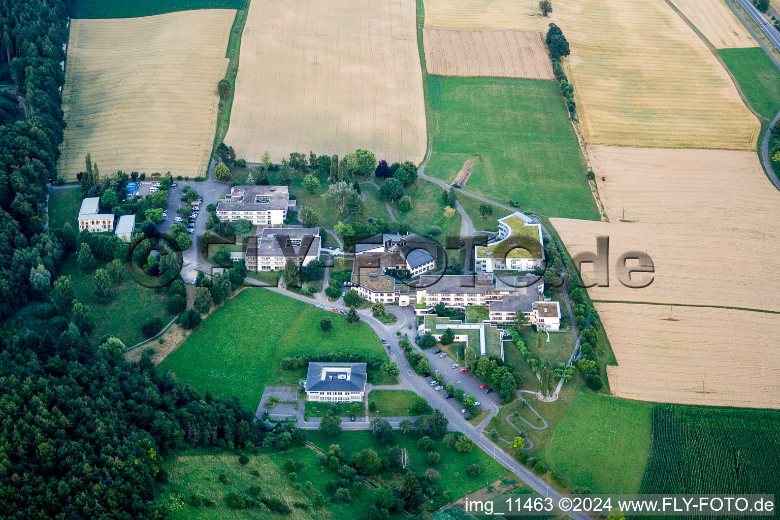 Bird's eye view of Allensbach in the state Baden-Wuerttemberg, Germany