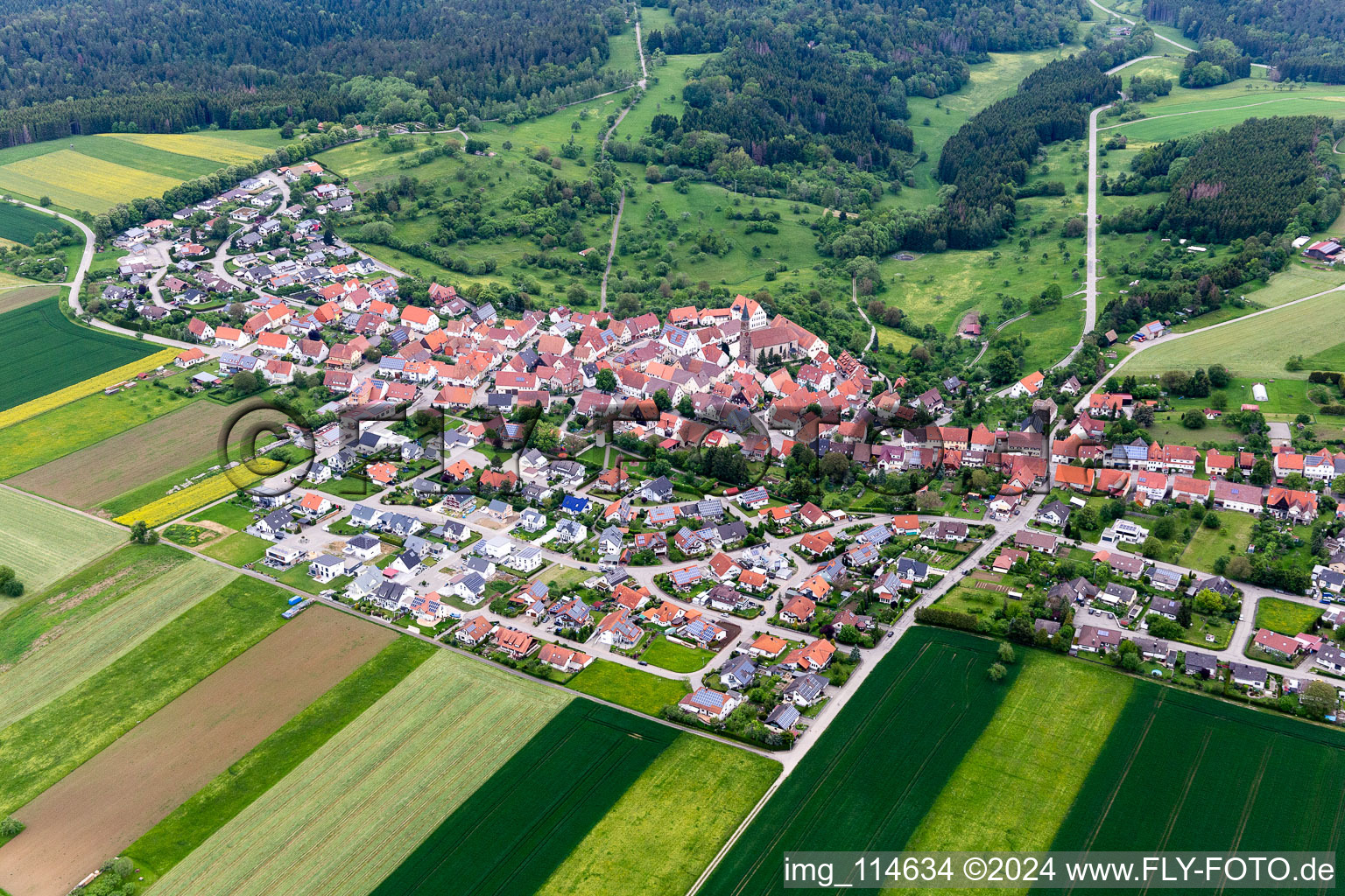 District Binsdorf in Geislingen in the state Baden-Wuerttemberg, Germany