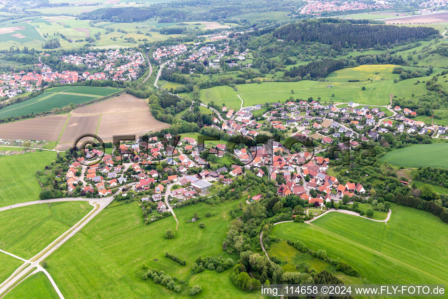 District Zimmern in Bisingen in the state Baden-Wuerttemberg, Germany