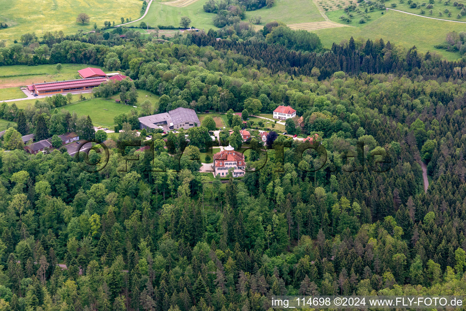 Lindich Castle in Hechingen in the state Baden-Wuerttemberg, Germany