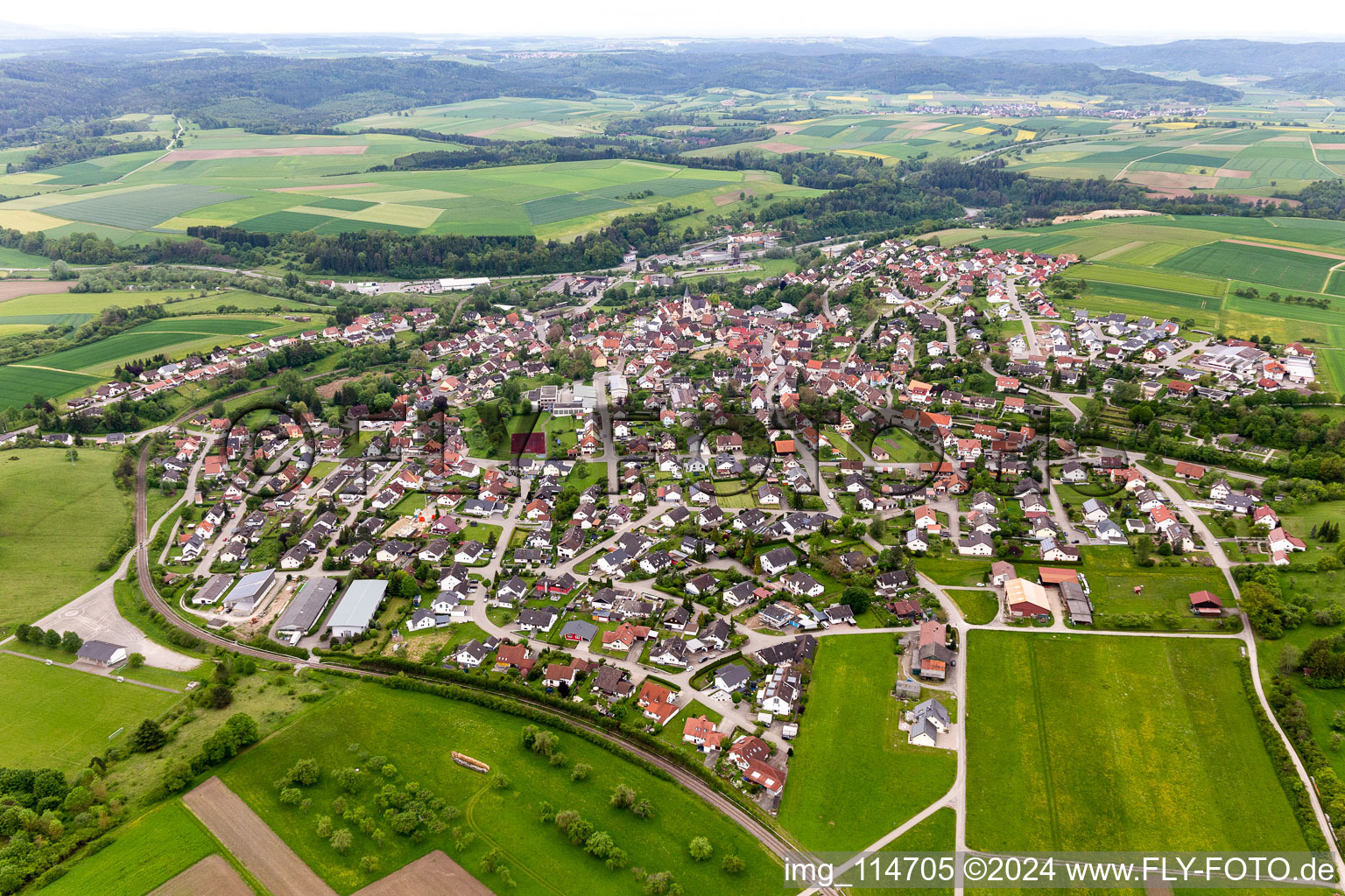 District Stetten in Haigerloch in the state Baden-Wuerttemberg, Germany