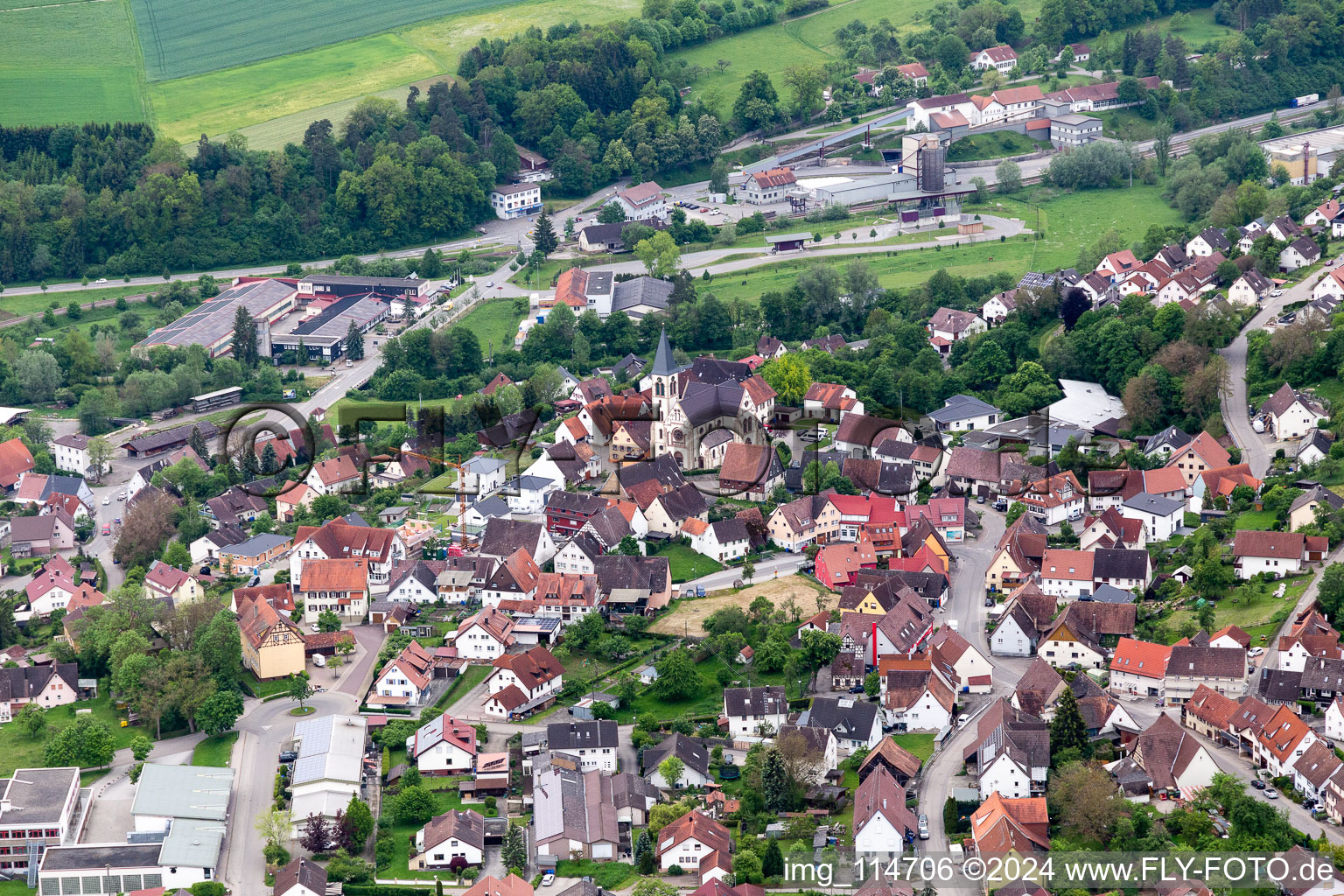 St. Michael in the district Stetten in Haigerloch in the state Baden-Wuerttemberg, Germany