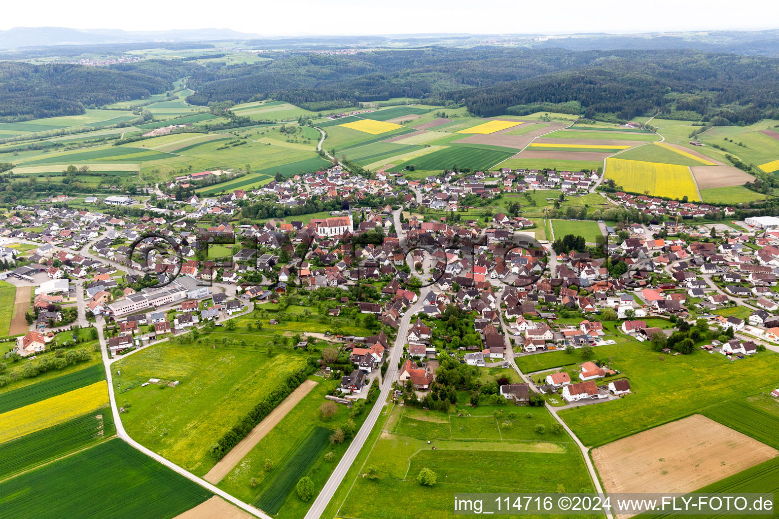 District Gruol in Haigerloch in the state Baden-Wuerttemberg, Germany