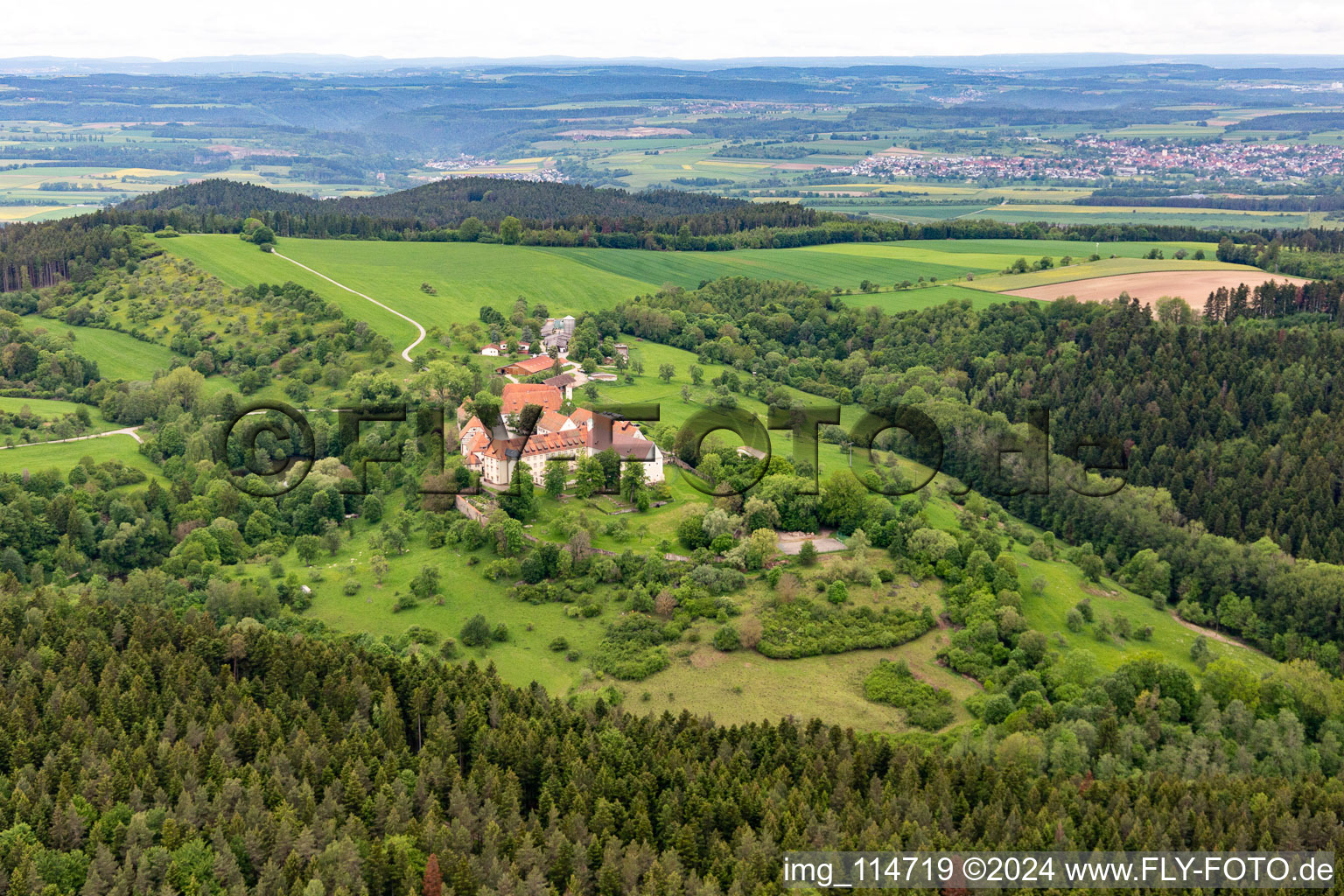 Kirchberg Monastery (Berneuchener Haus) in Sulz am Neckar in the state Baden-Wuerttemberg, Germany