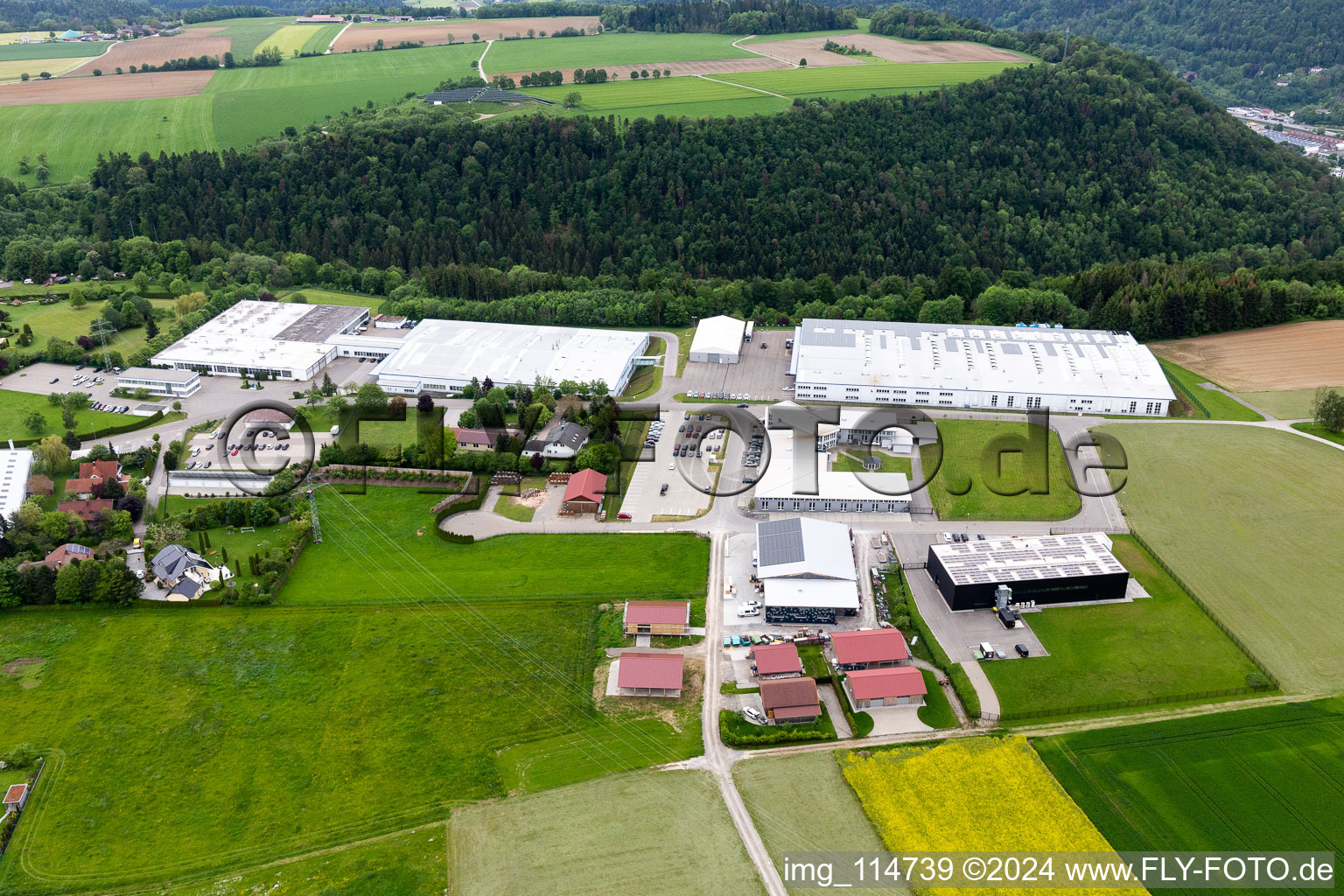 Boll industrial area in Oberndorf am Neckar in the state Baden-Wuerttemberg, Germany