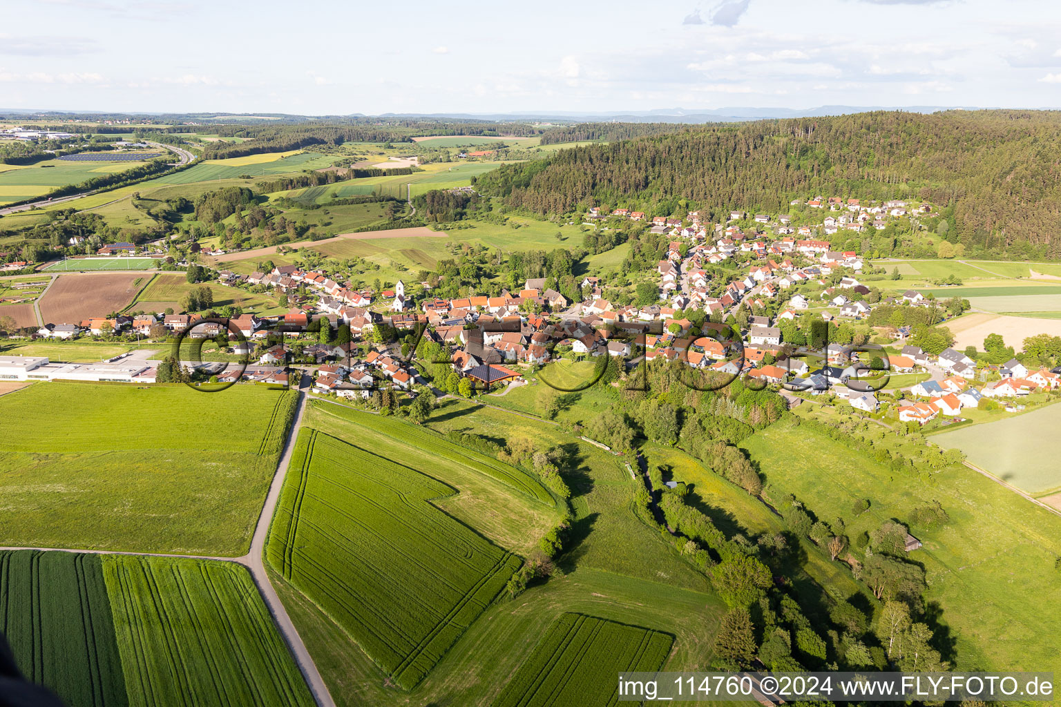 District Renfrizhausen in Sulz am Neckar in the state Baden-Wuerttemberg, Germany