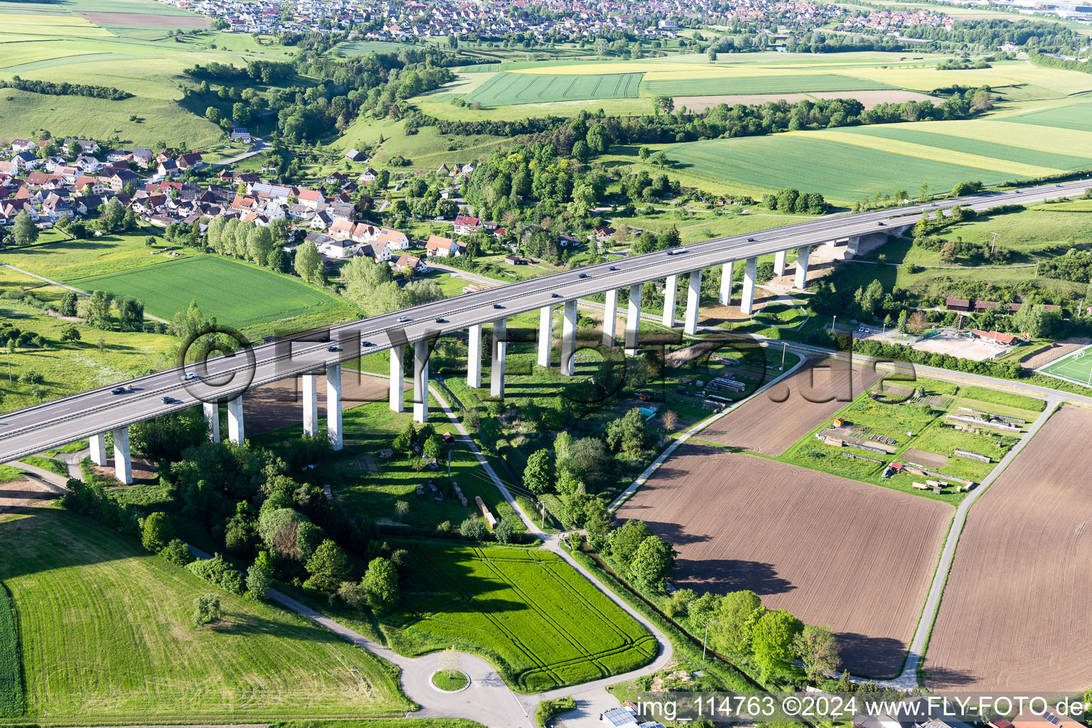 A81 Mühlbachtal Bridge in the district Renfrizhausen in Sulz am Neckar in the state Baden-Wuerttemberg, Germany