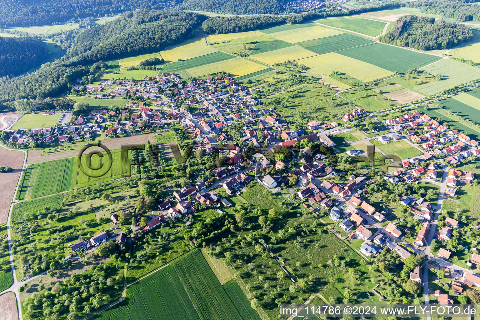 District Felldorf in Starzach in the state Baden-Wuerttemberg, Germany