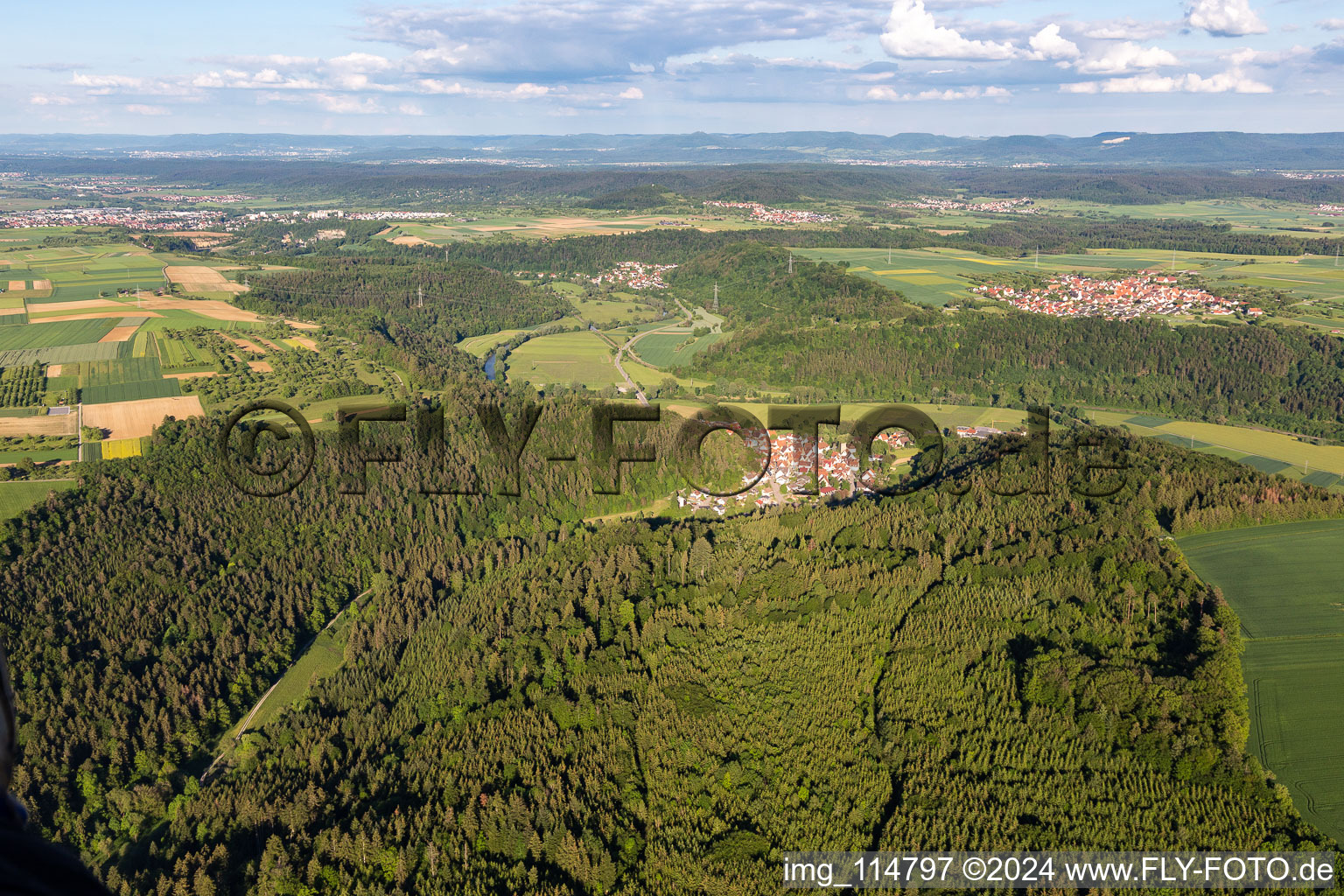 District Obernau in Rottenburg am Neckar in the state Baden-Wuerttemberg, Germany