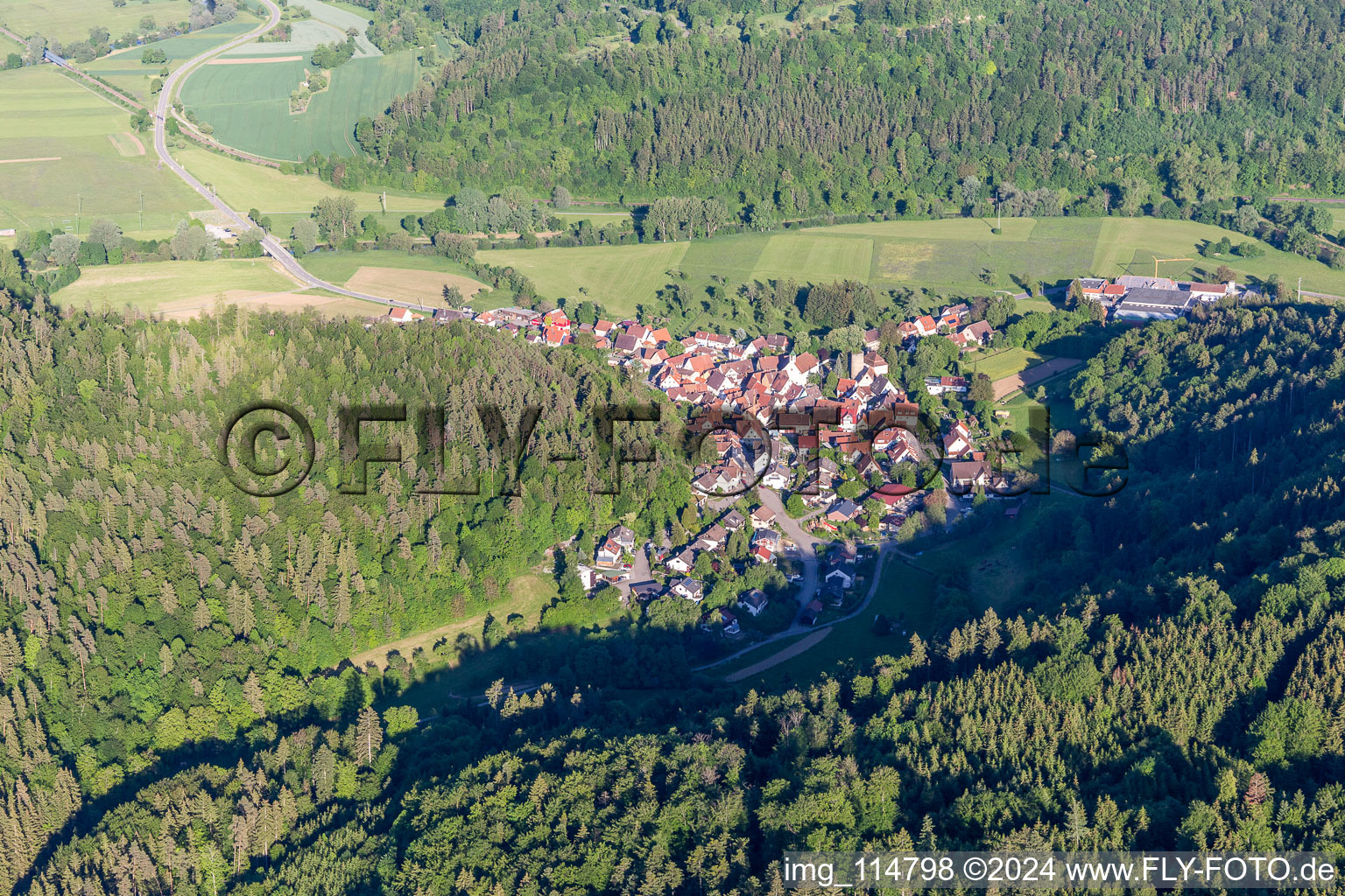 District Bieringen in Rottenburg am Neckar in the state Baden-Wuerttemberg, Germany