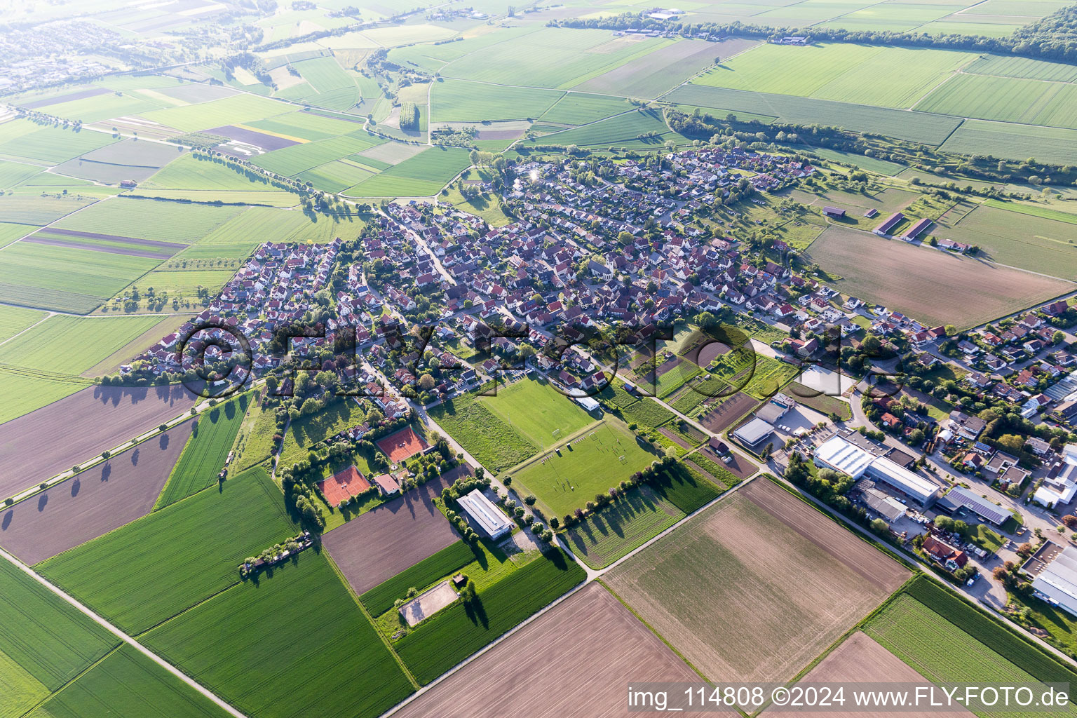 District Hailfingen in Rottenburg am Neckar in the state Baden-Wuerttemberg, Germany