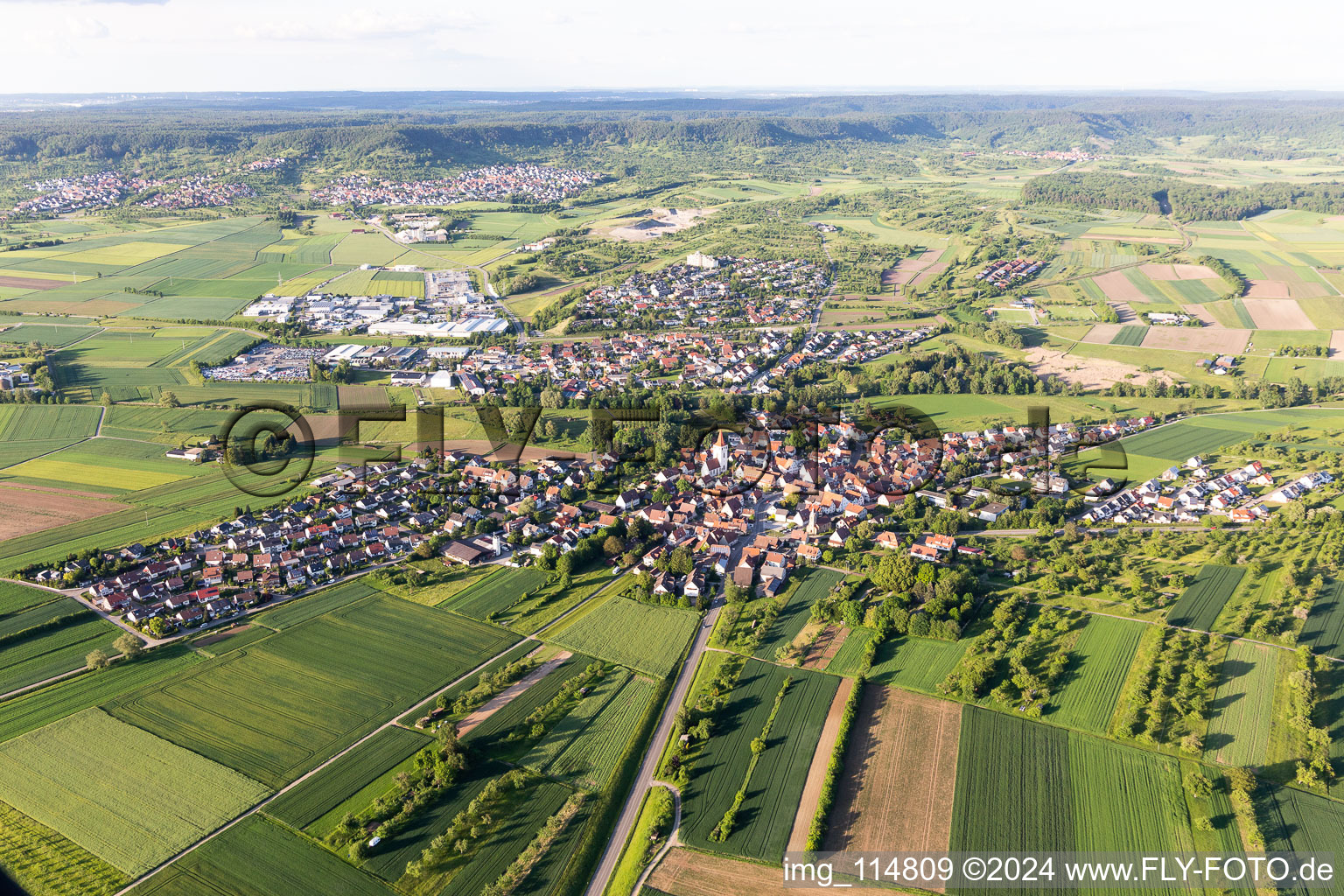 District Altingen in Ammerbuch in the state Baden-Wuerttemberg, Germany