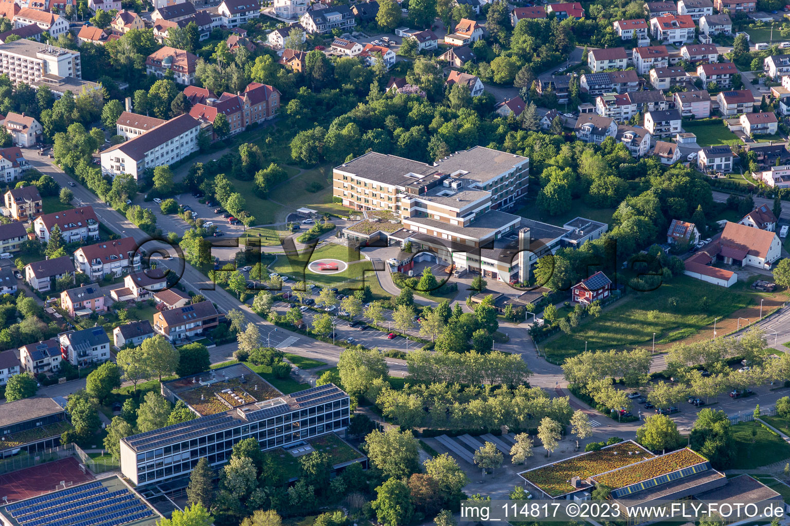 Hospital grounds of the Clinic in Herrenberg in the state Baden-Wurttemberg, Germany