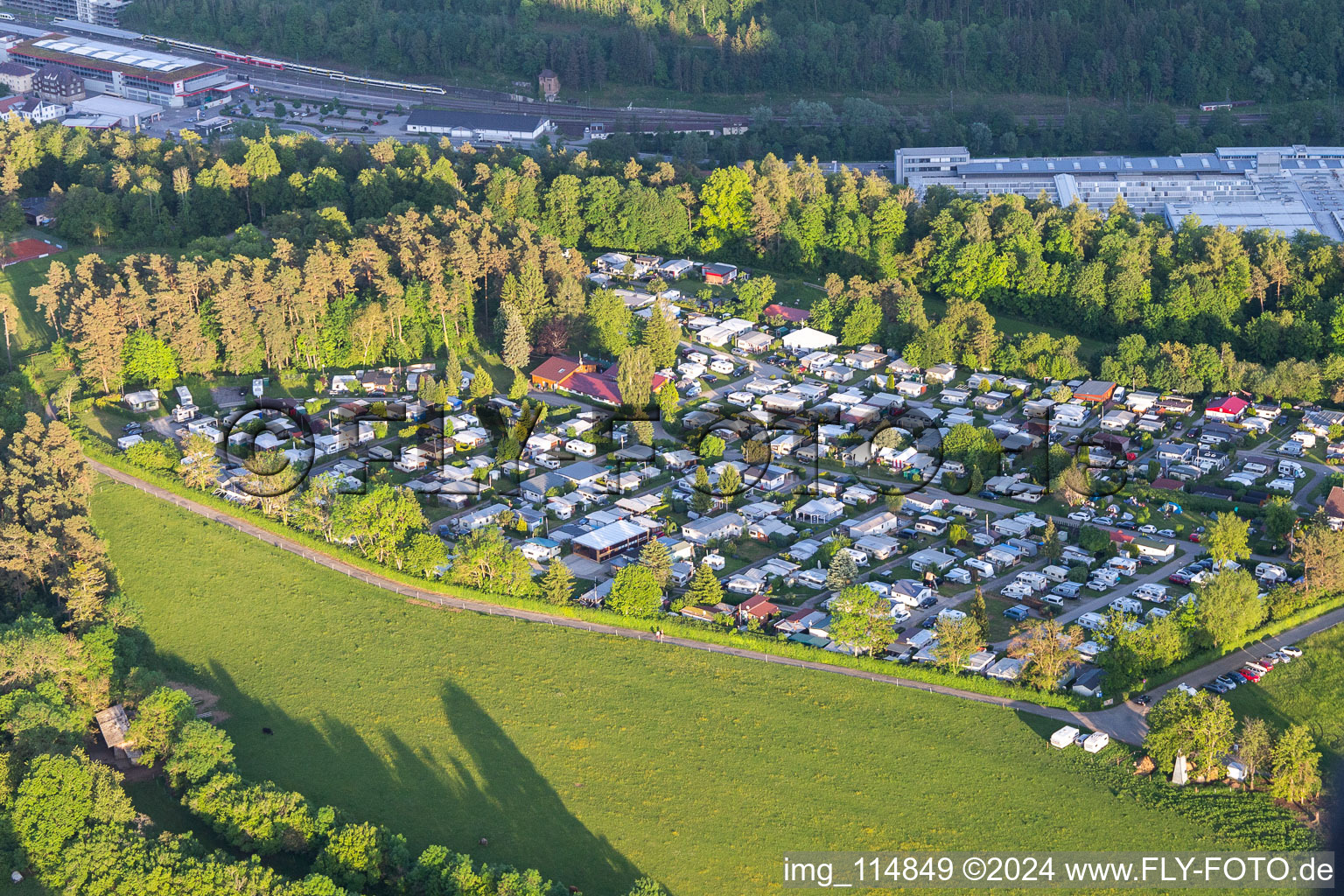 Camping Schüttehof Horb in Horb am Neckar in the state Baden-Wuerttemberg, Germany