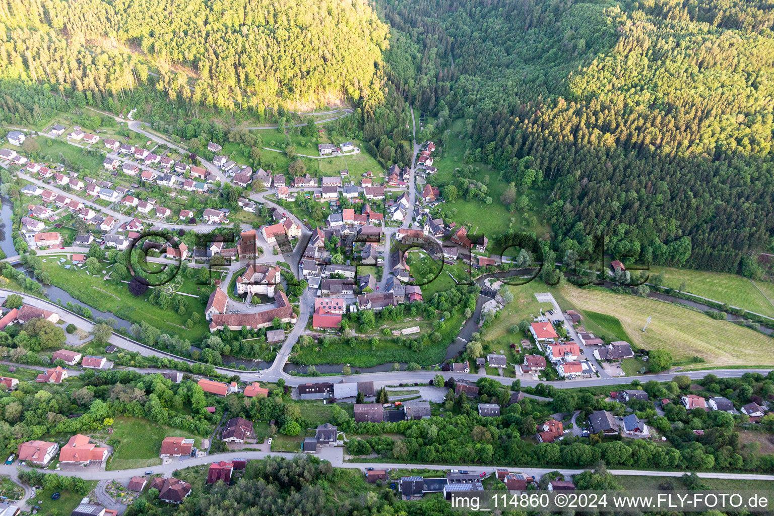 Water castle Glatt in the district Glatt in Sulz am Neckar in the state Baden-Wuerttemberg, Germany